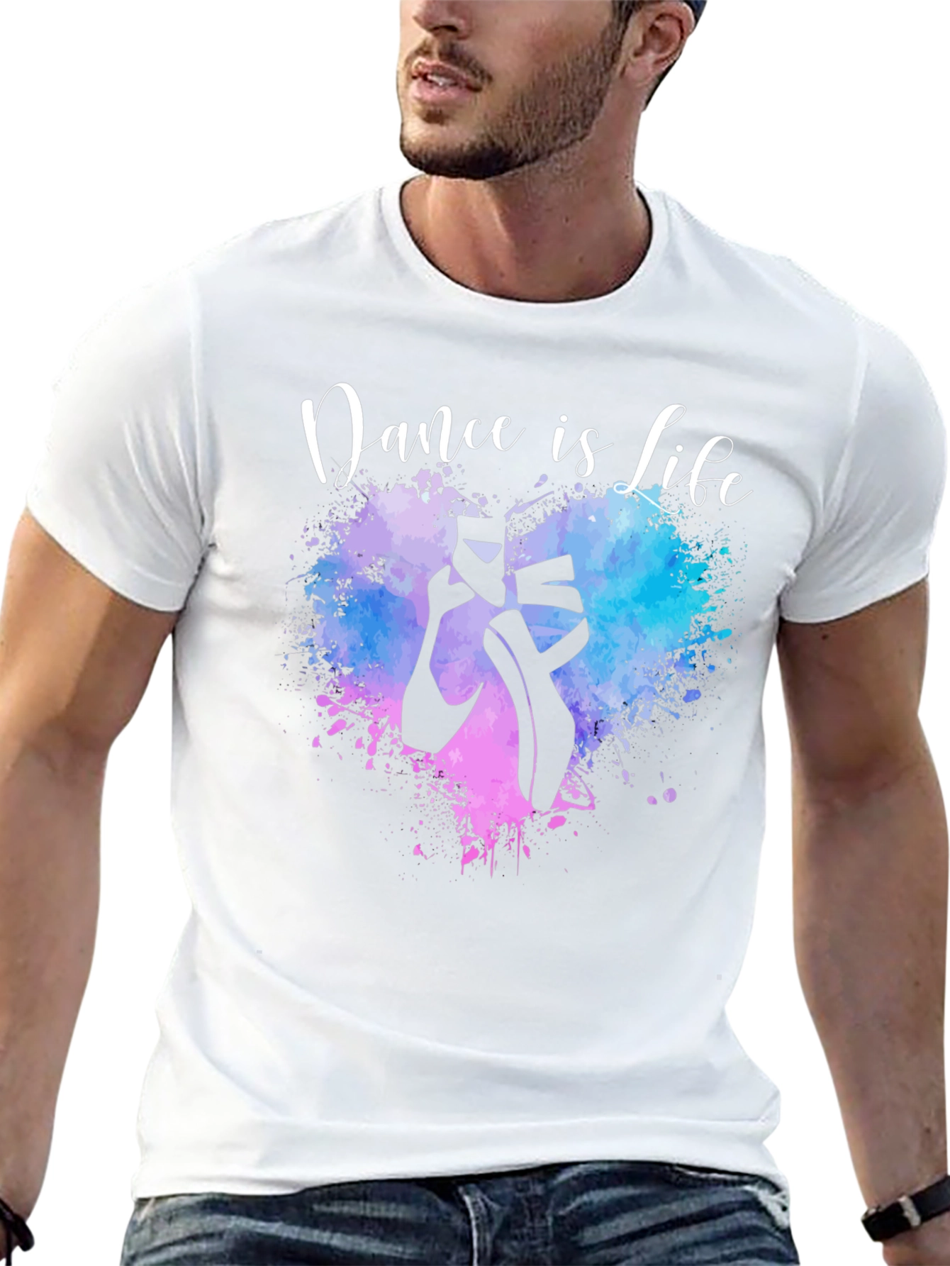 Black Dance is Life T-Shirt - Ballet Shoes Design view 13