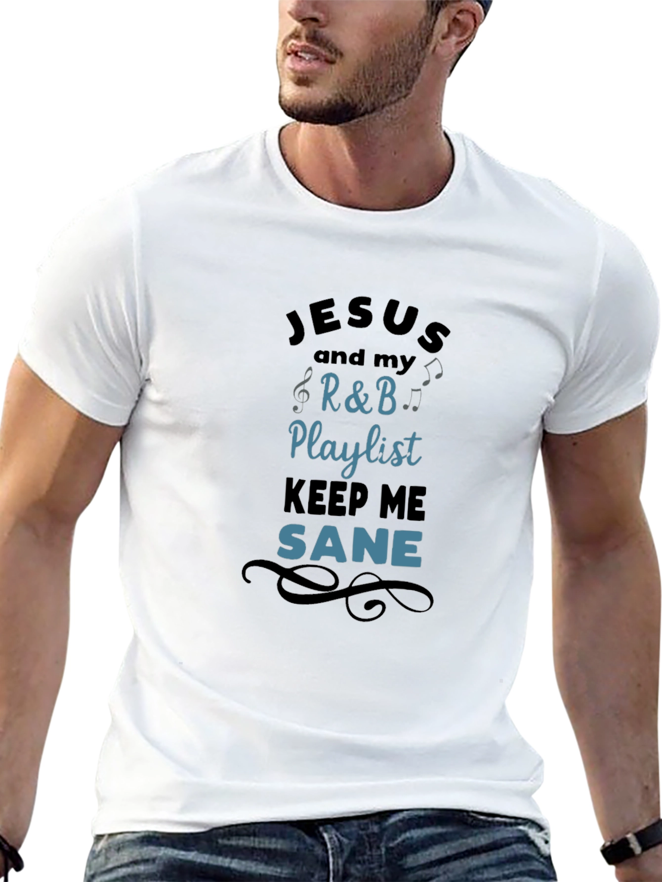 Black Jesus & R&B Playlist Graphic Tee view 13
