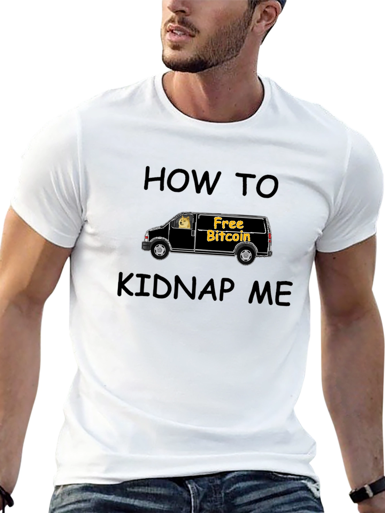 Black How To Kidnap Me T-Shirt view 13