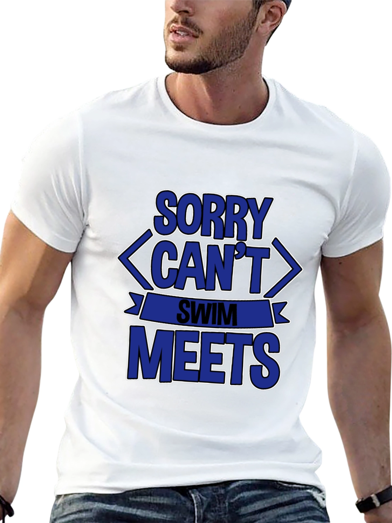 Sorry Can't Swim Meets T-Shirt - 13