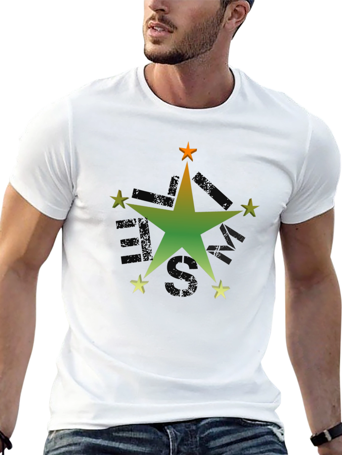 Black Star Graphic Black T-Shirt view 13
