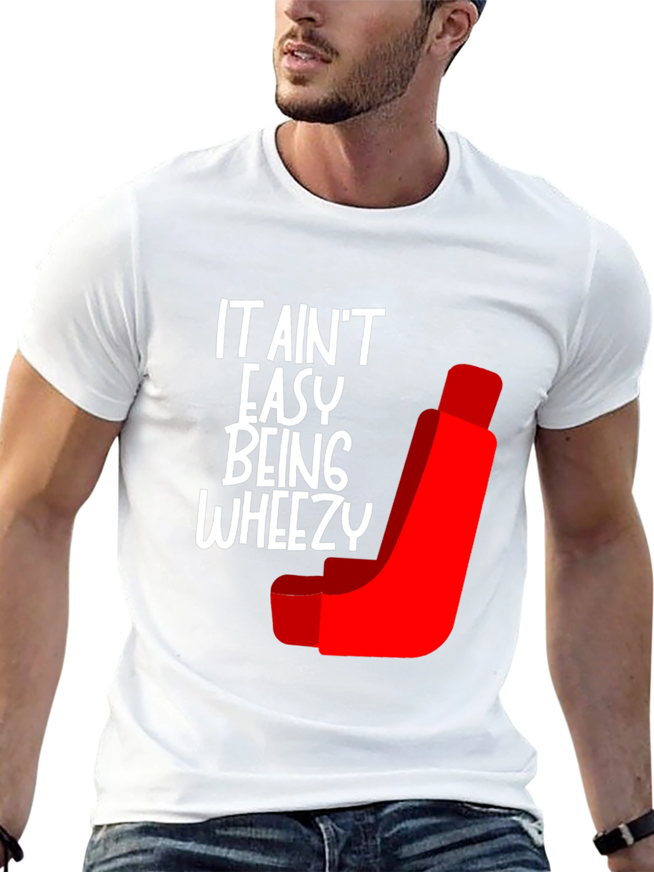 Black It Ain't Easy Being Wheezy Graphic Tee view 13