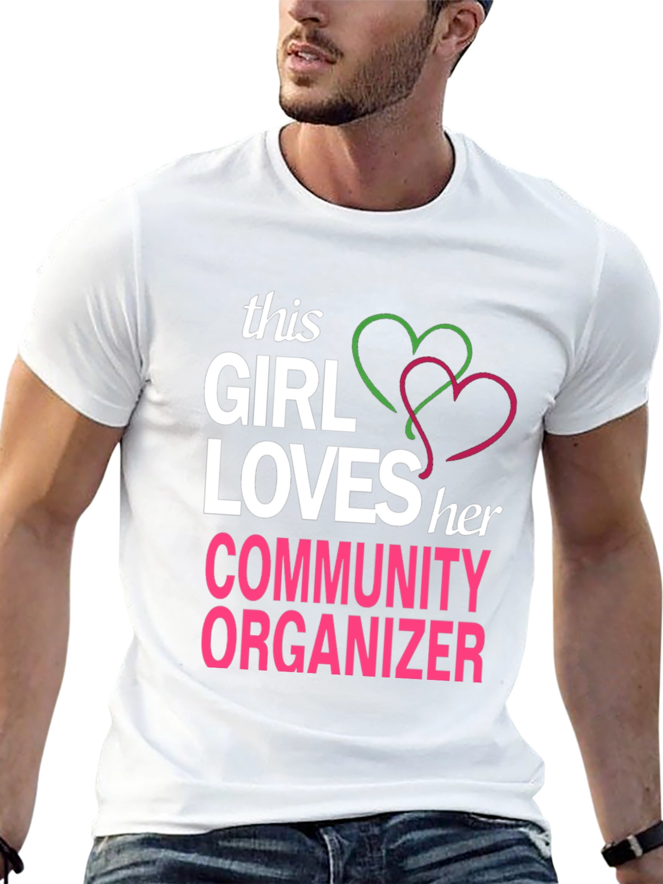 Black Loves Her Community Organizer Black T-Shirt view 13