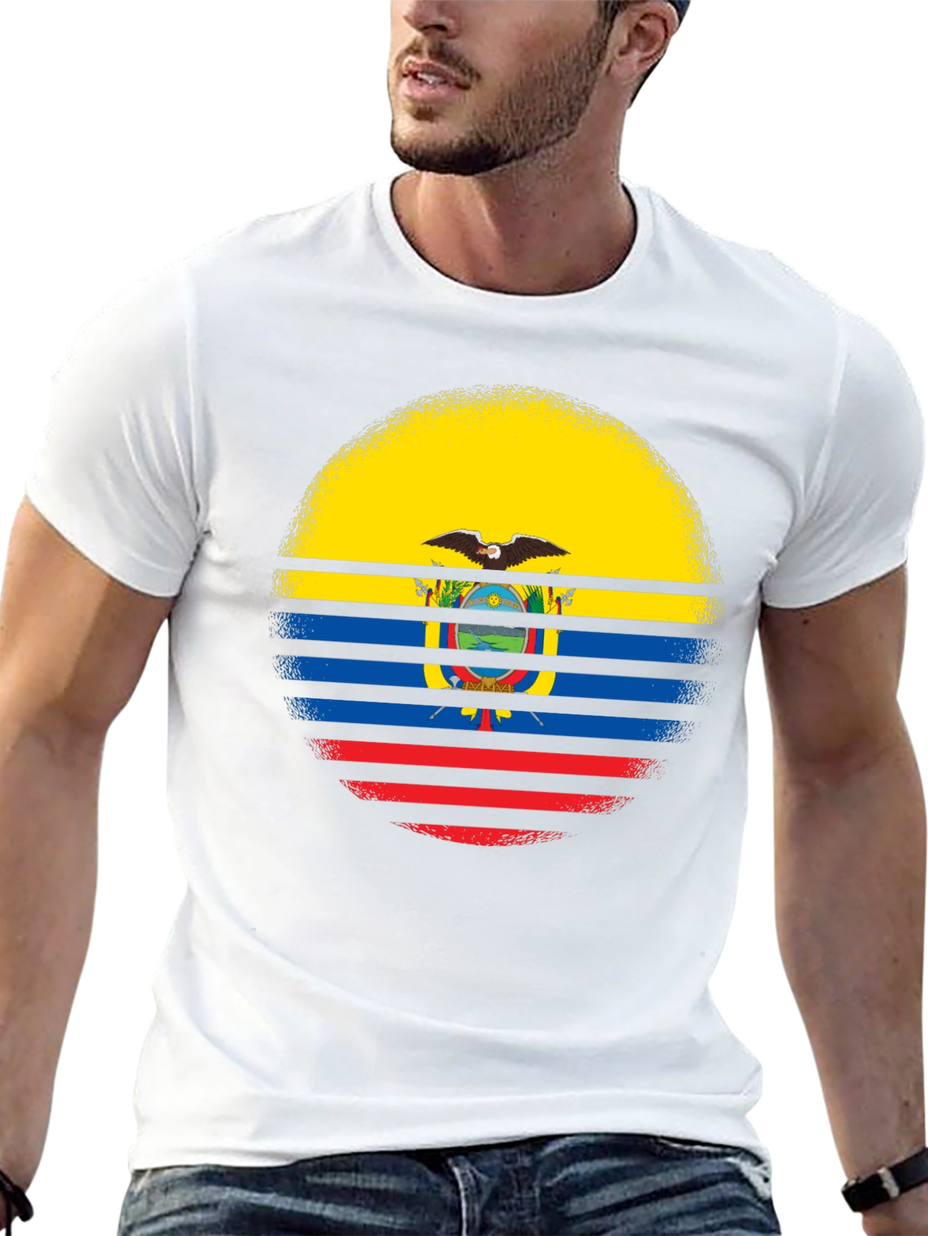 Ecuador Flag T-Shirt - Patriotic Graphic Tee - 13