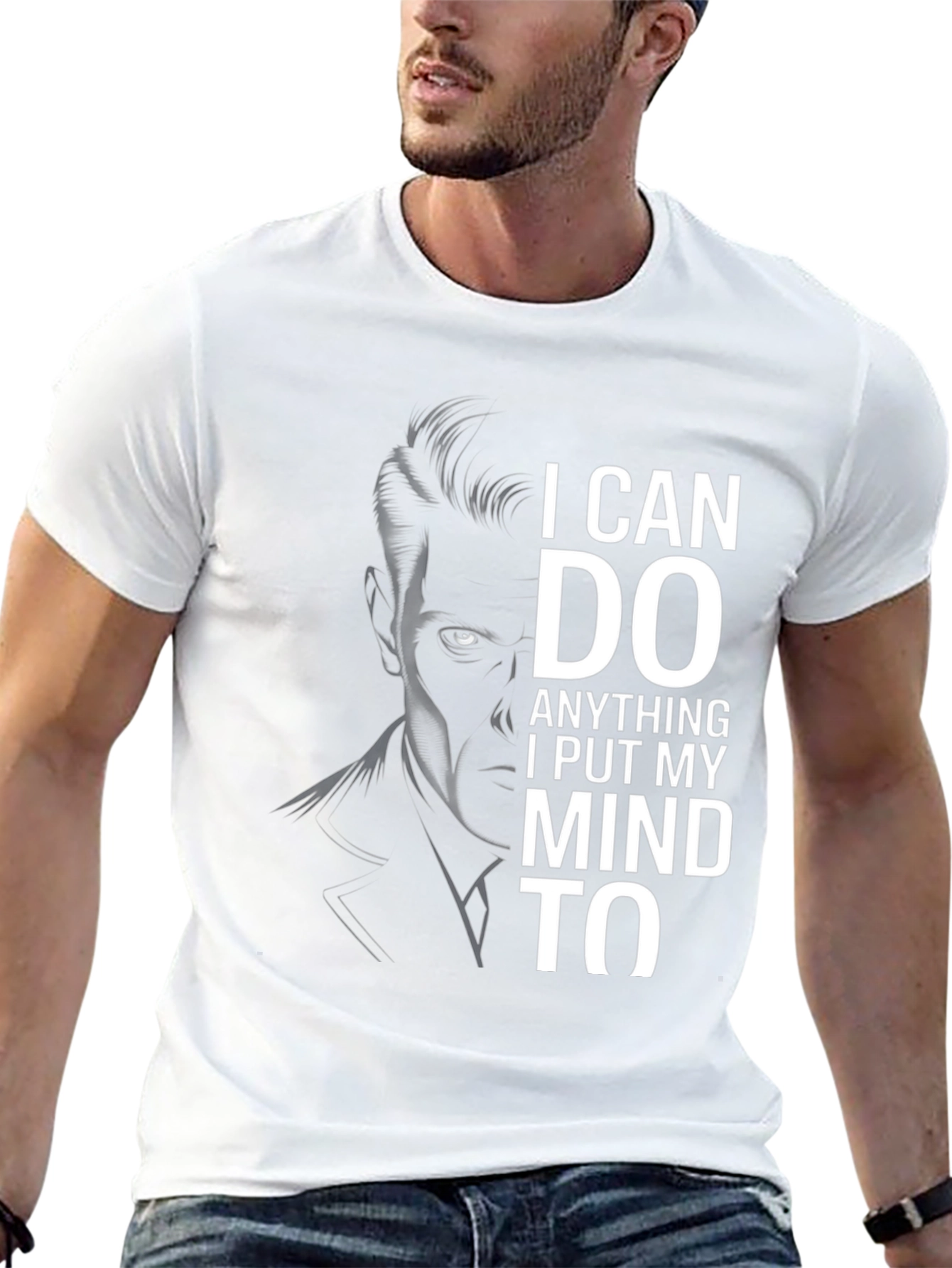Black I Can Do Anything T-Shirt - Black Graphic Tee view 13