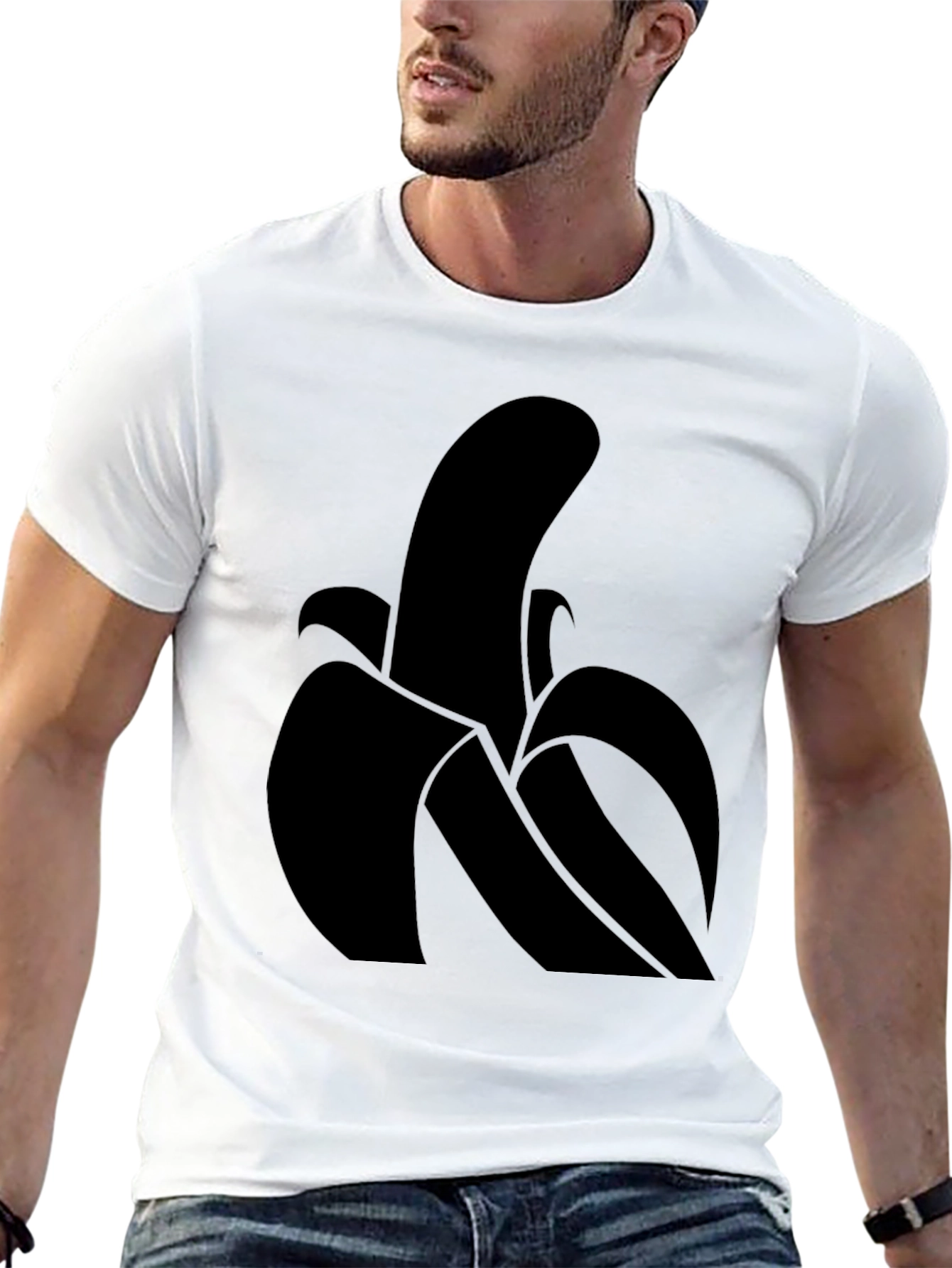 Black Banana Graphic Tee - Modern Minimalist Design view 13