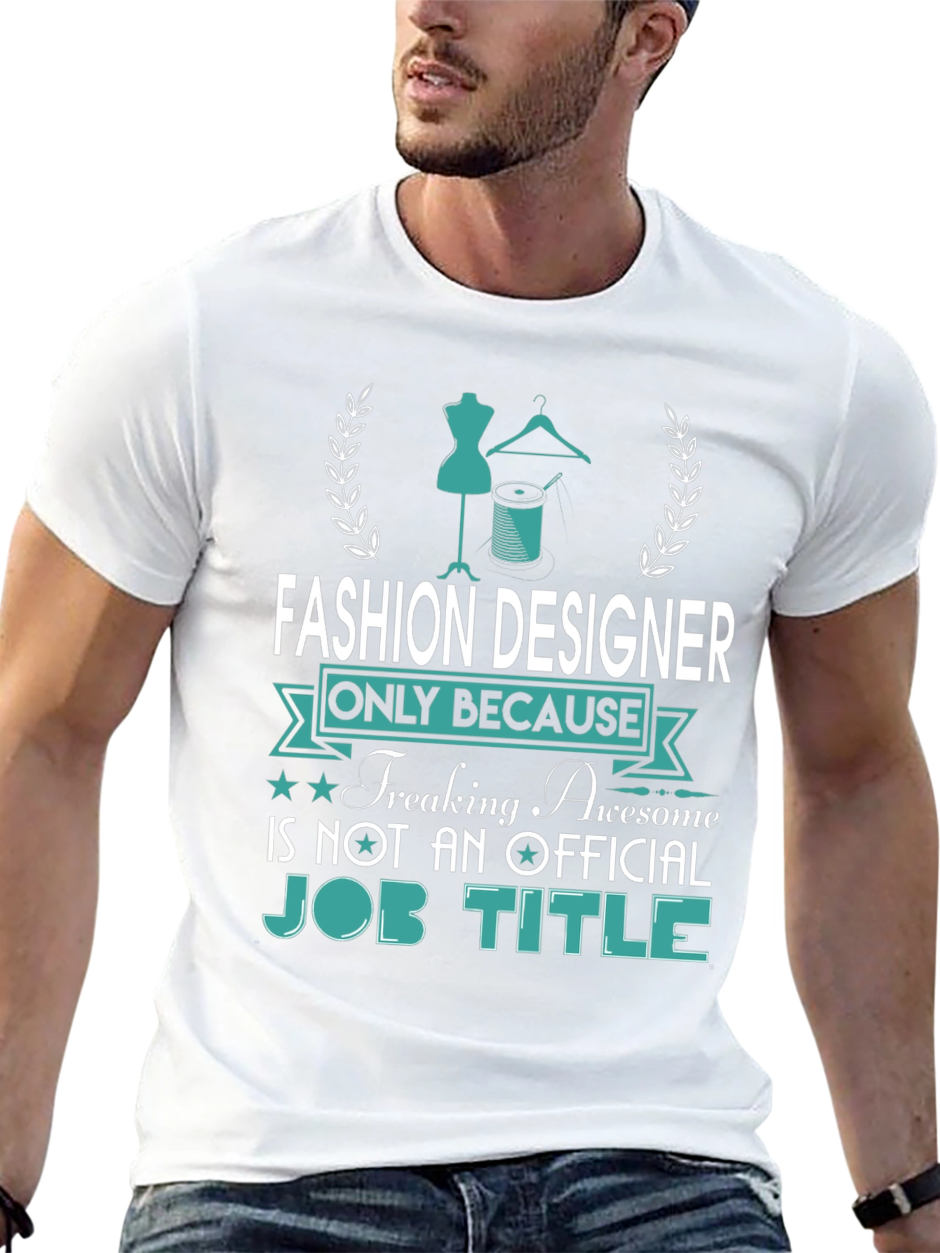 Black Fashion Designer Awesome Job Title Tee view 13
