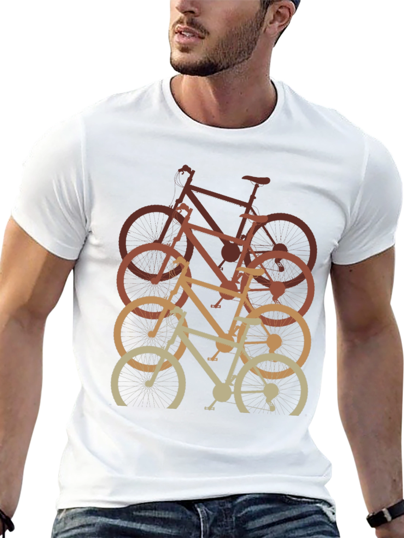 Black Retro Bike Graphic Tee - Stylish & Comfortable view 13