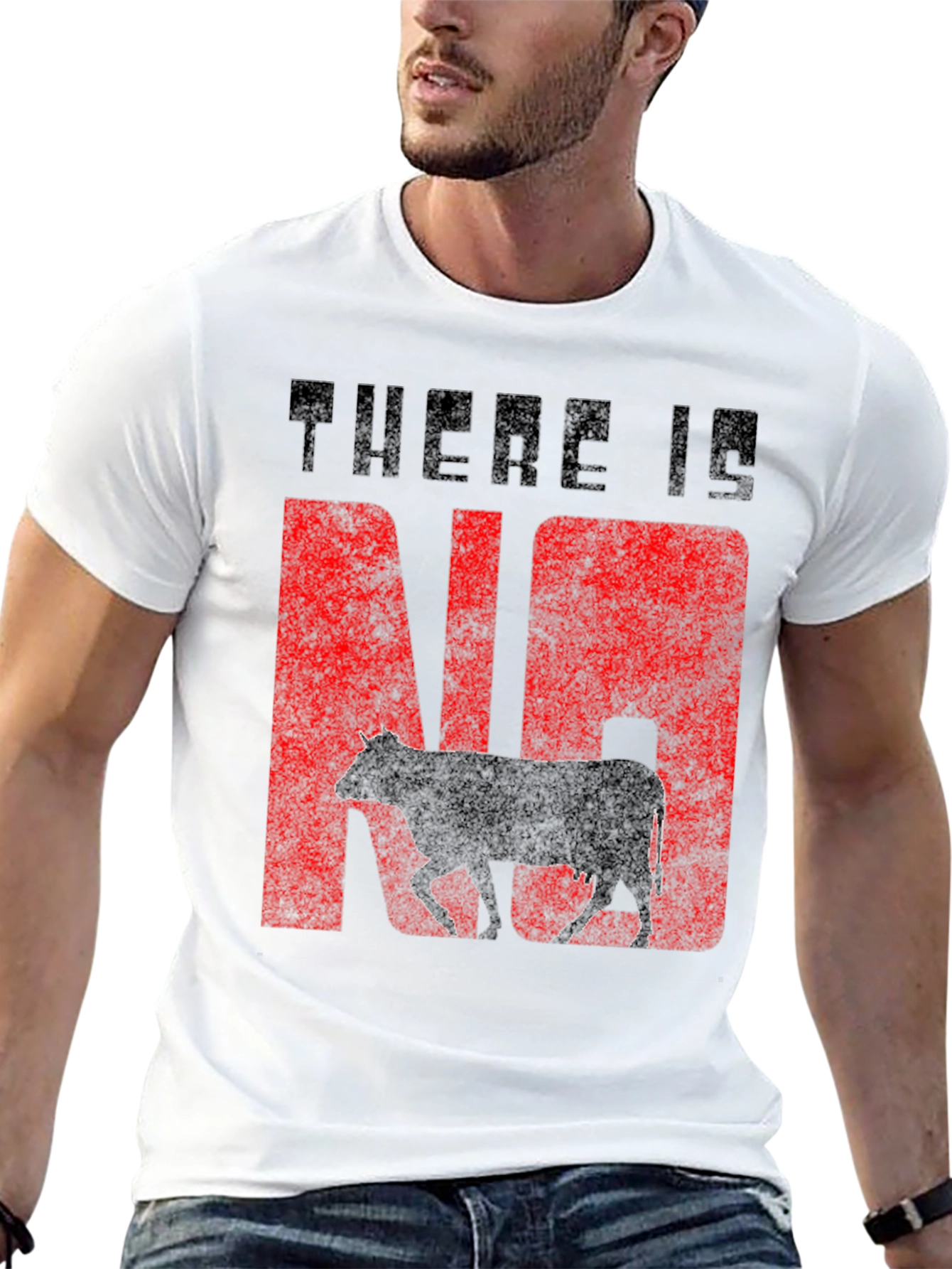Black There Is No Cow Funny Graphic Tee view 13