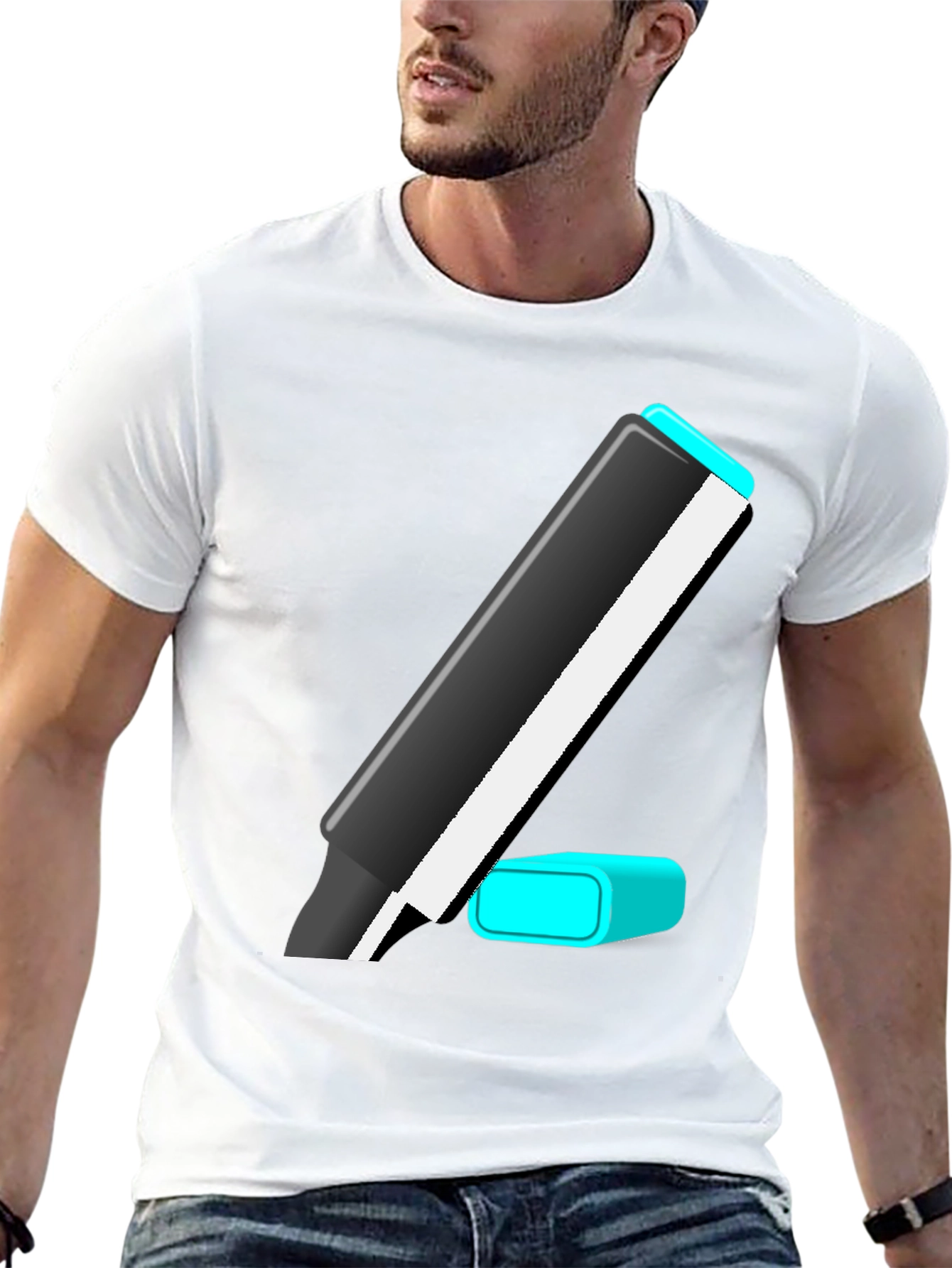 Black Marker Graphic Tee - Casual Style view 13