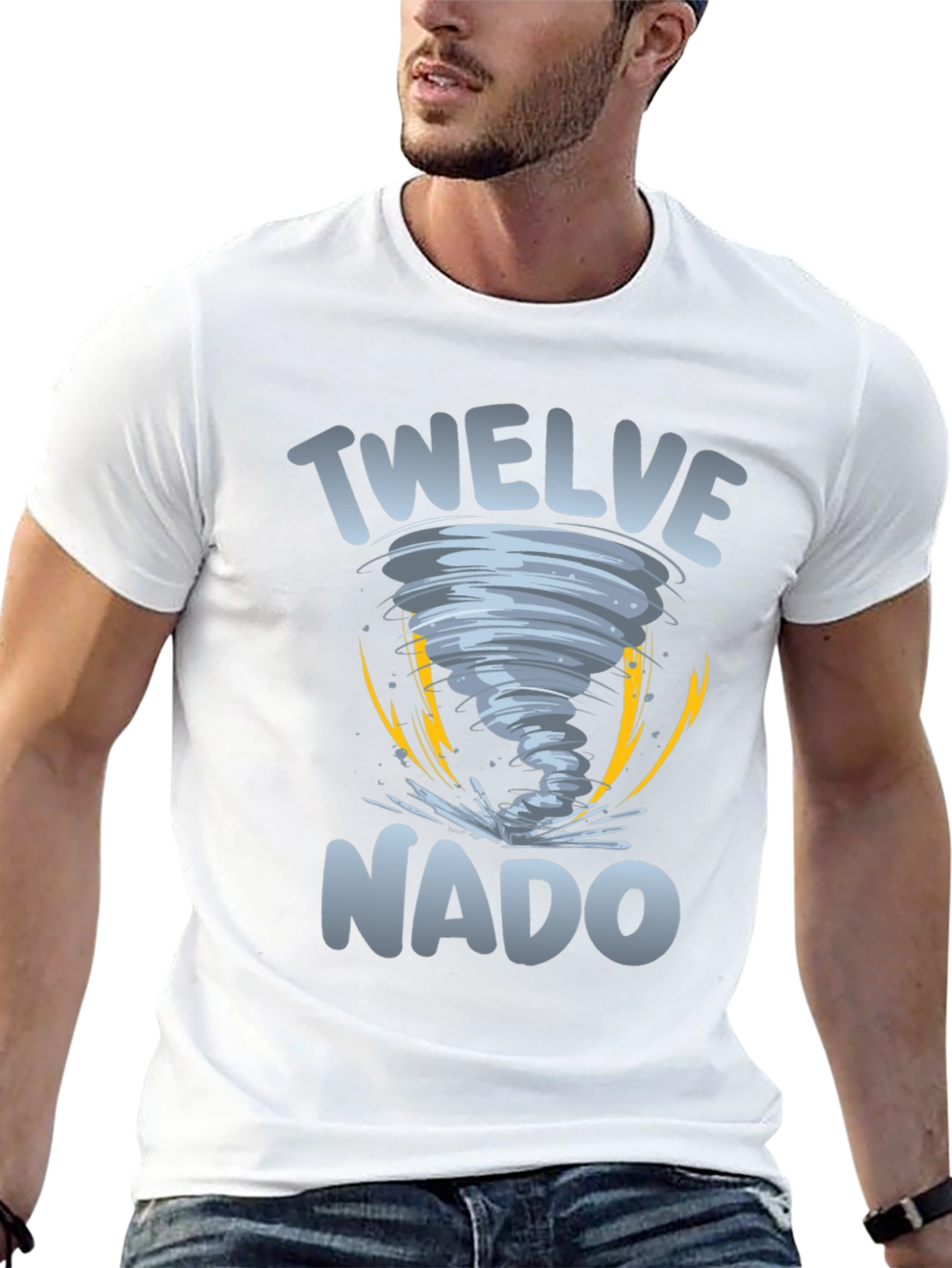 Black Twelve-Nado Graphic Black T-Shirt view 13
