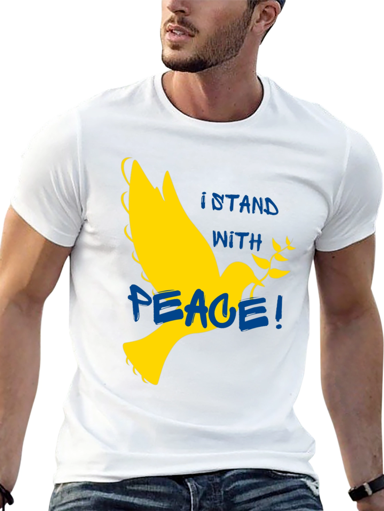 Black Stand With Peace T-Shirt view 13