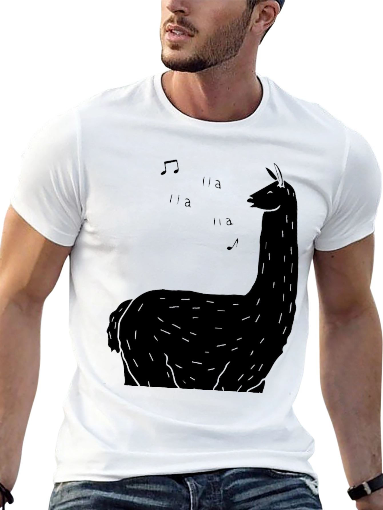 Black Llama Music Graphic Tee view 13