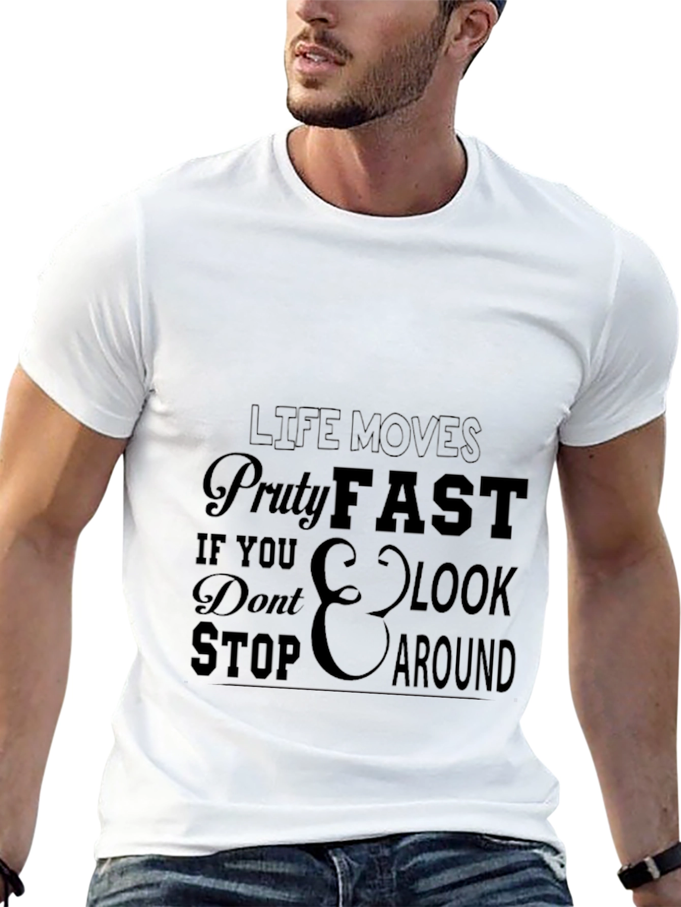 Black Life Moves Pretty Fast T-Shirt view 13