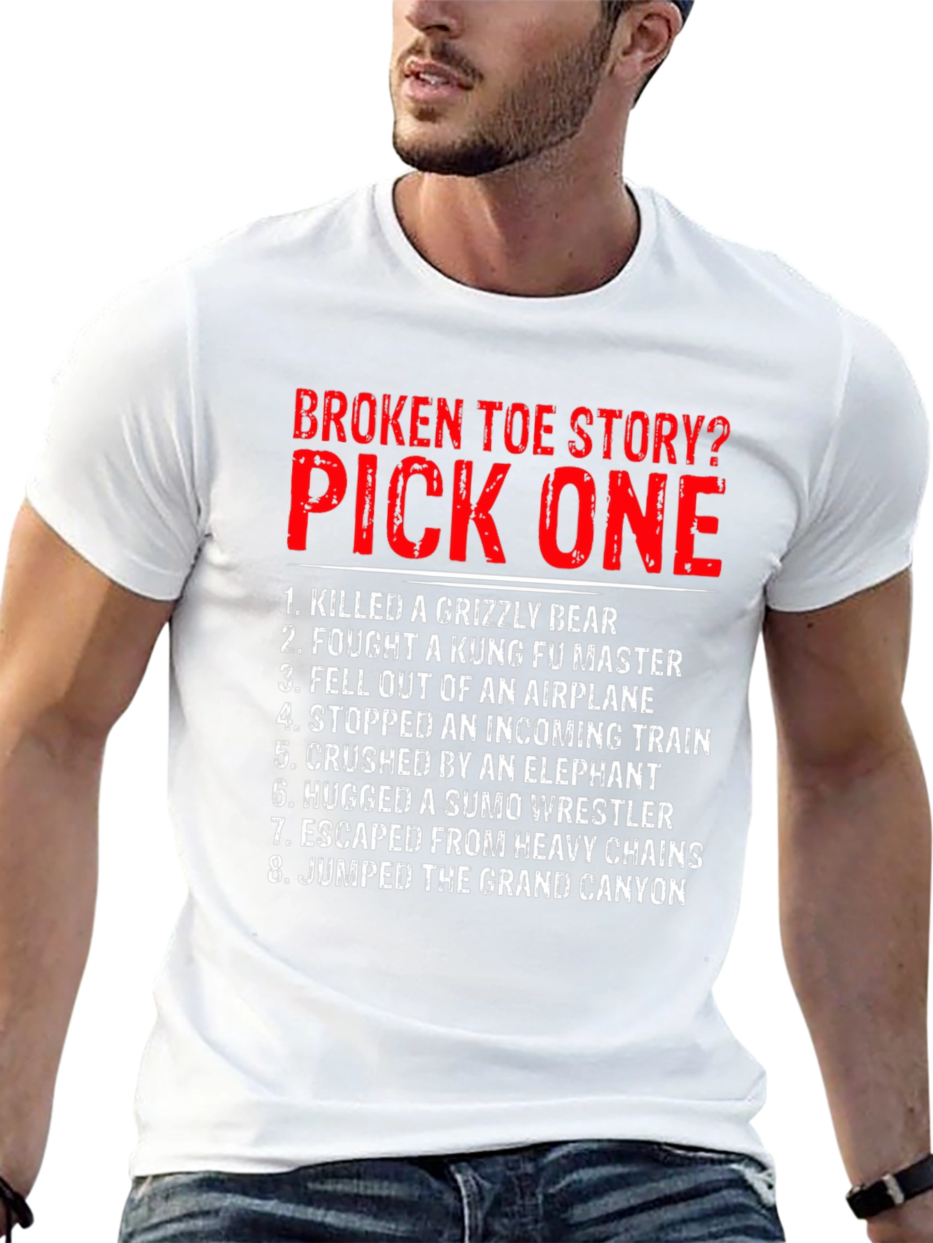 Black Broken Toe Story? Pick One T-Shirt view 13