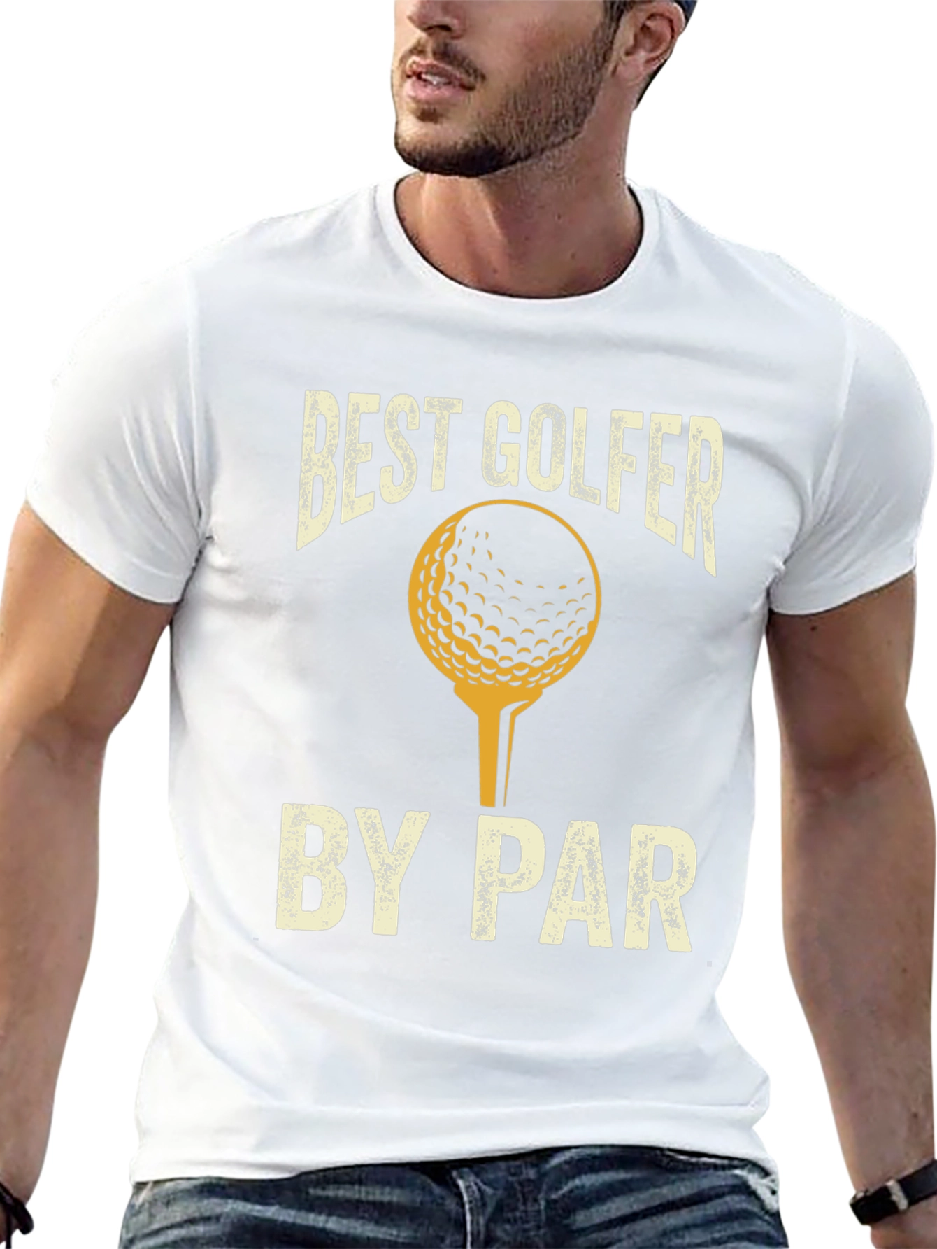 Black Best Golfer by Par T-Shirt Golf Tee view 13