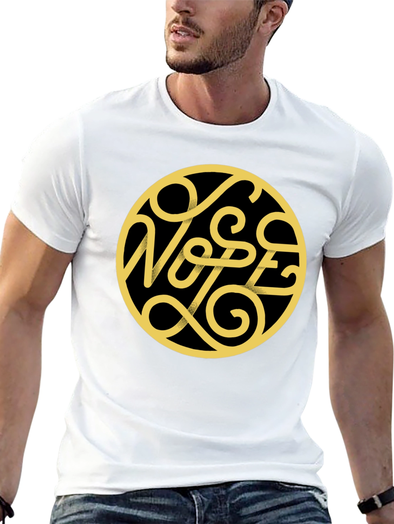Black Nope Graphic Print Black T-Shirt view 13
