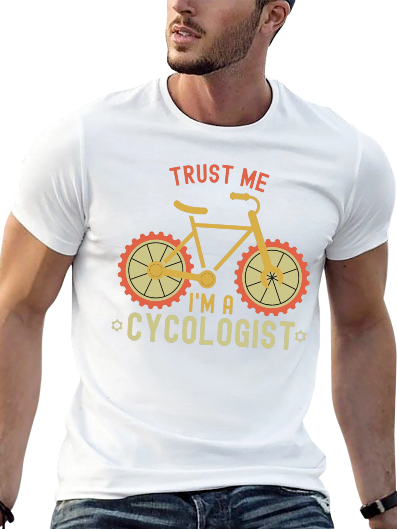Black Trust Me I'm A Cycologist T-Shirt view 13