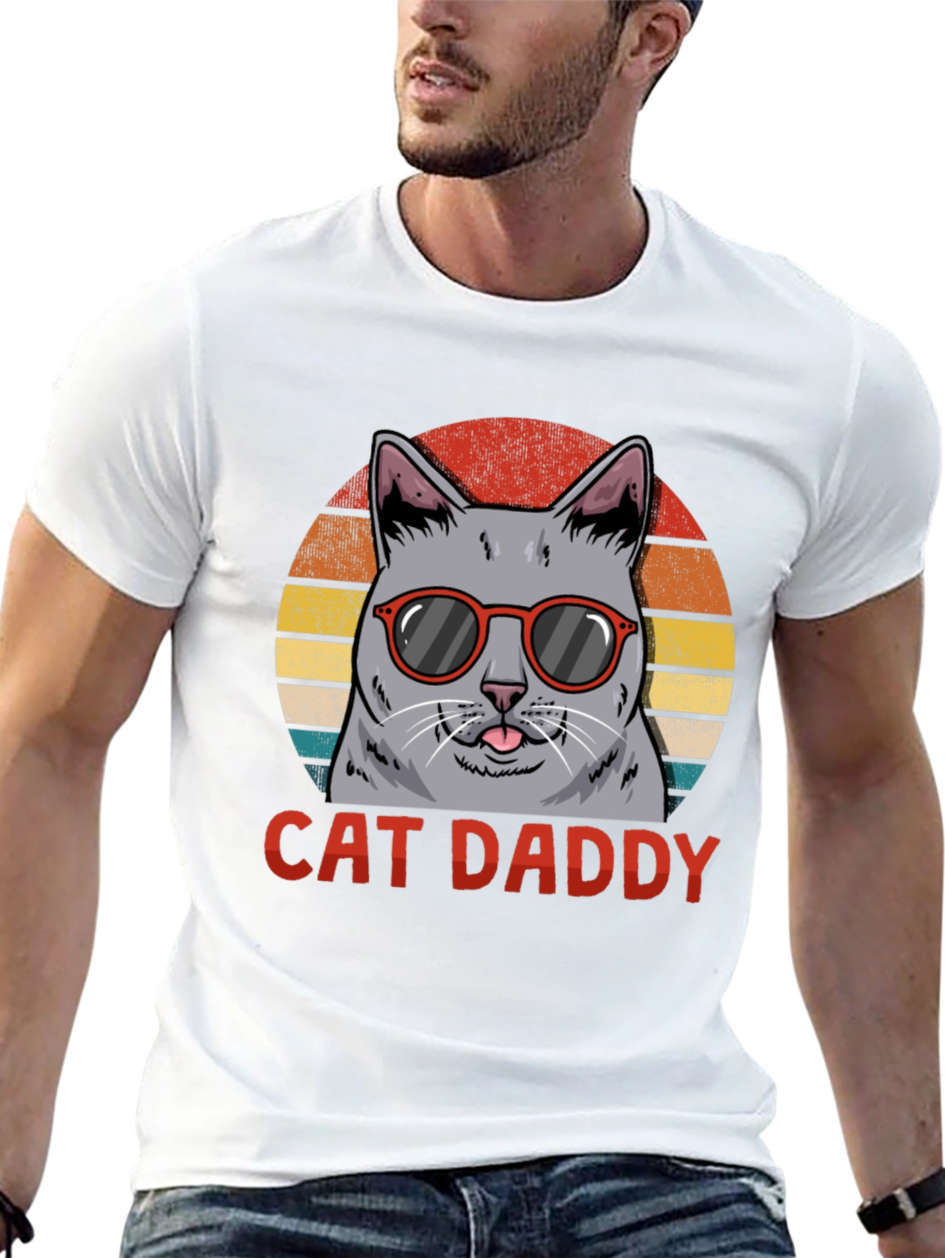 Black Cat Daddy T-Shirt - Novelty Graphic Tee view 13