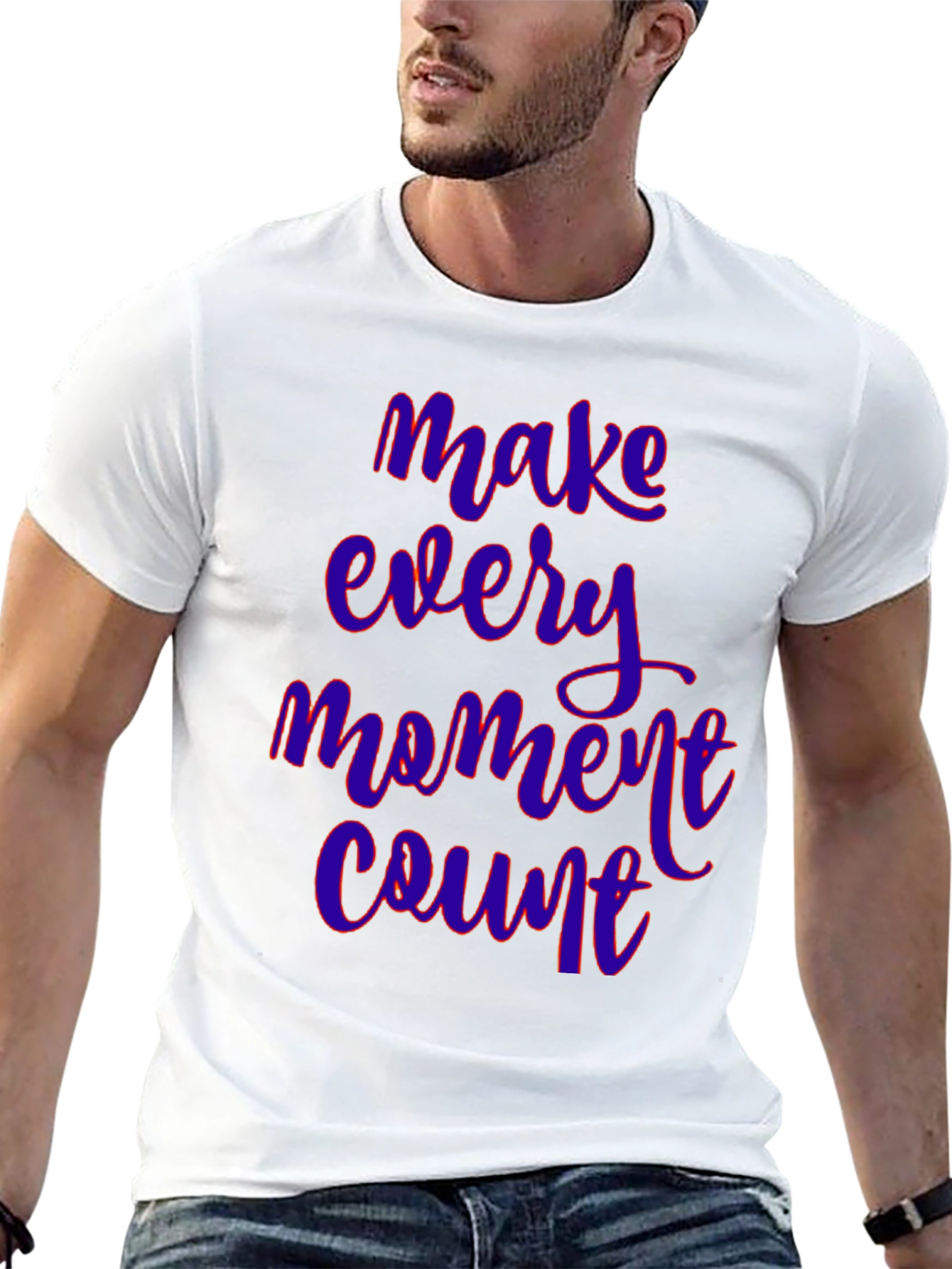 Black Make Every Moment Count Graphic Tee view 13