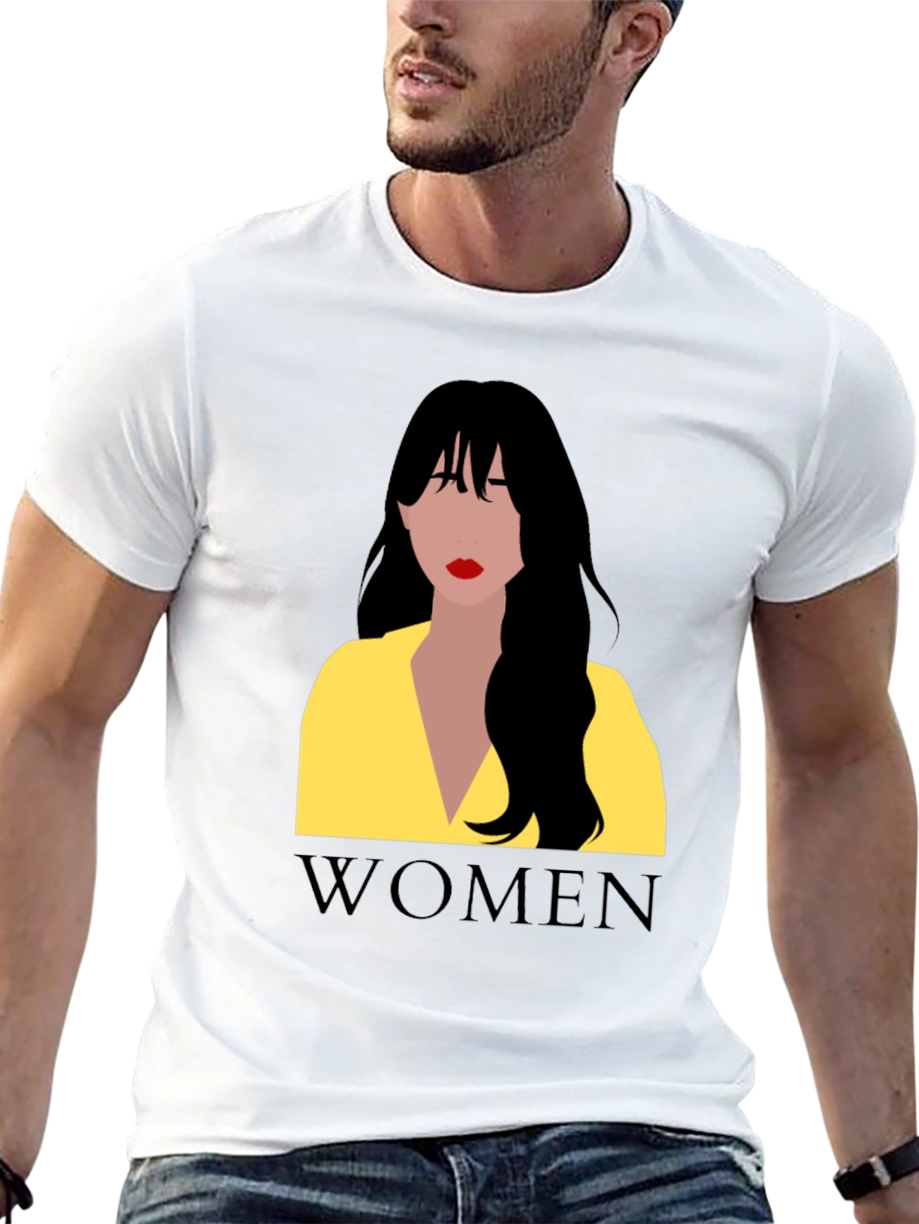 Women Graphic Tee - Black Cotton T-Shirt - 13