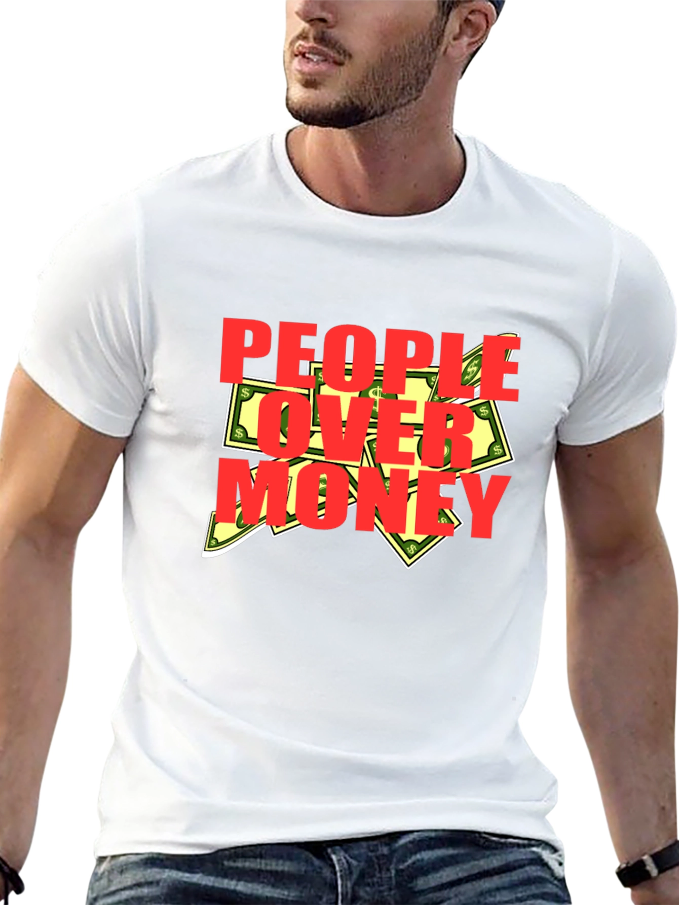 Black People Over Money Graphic T-Shirt view 13