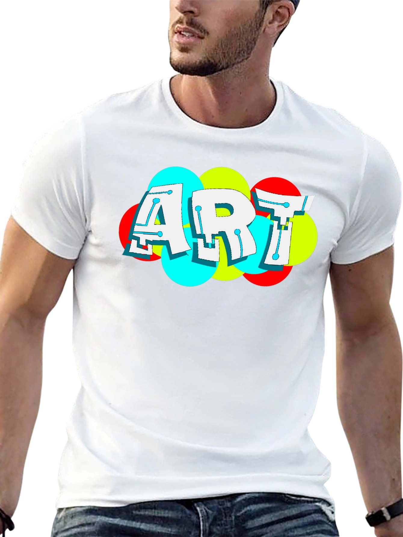 Black ART Graphic Tee - Bold Modern Design view 13