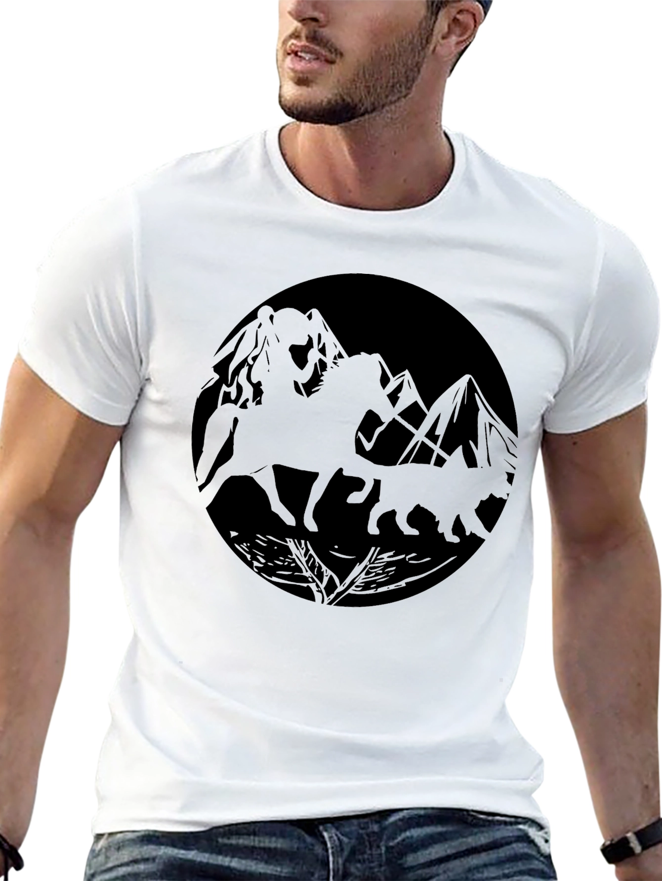 Black Mountain Horse Rider Graphic Tee - 13