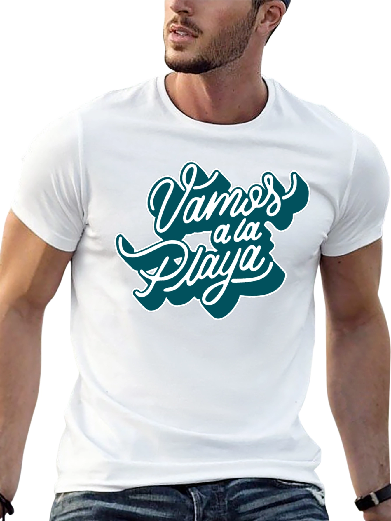 Black Vamos a la Playa T-Shirt - Stylish Vacation Tee view 13