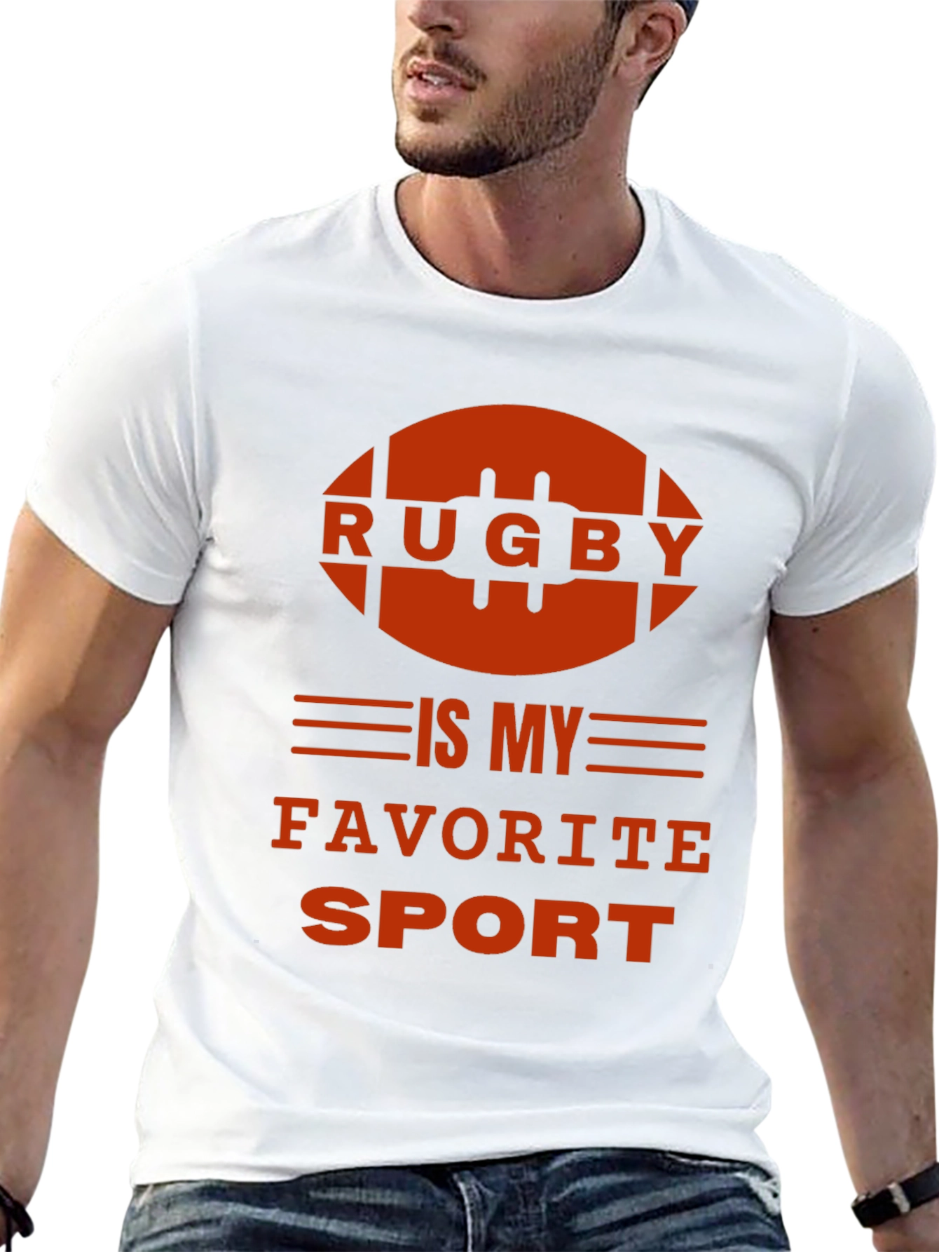 Black Rugby is My Favorite Sport T-Shirt view 13