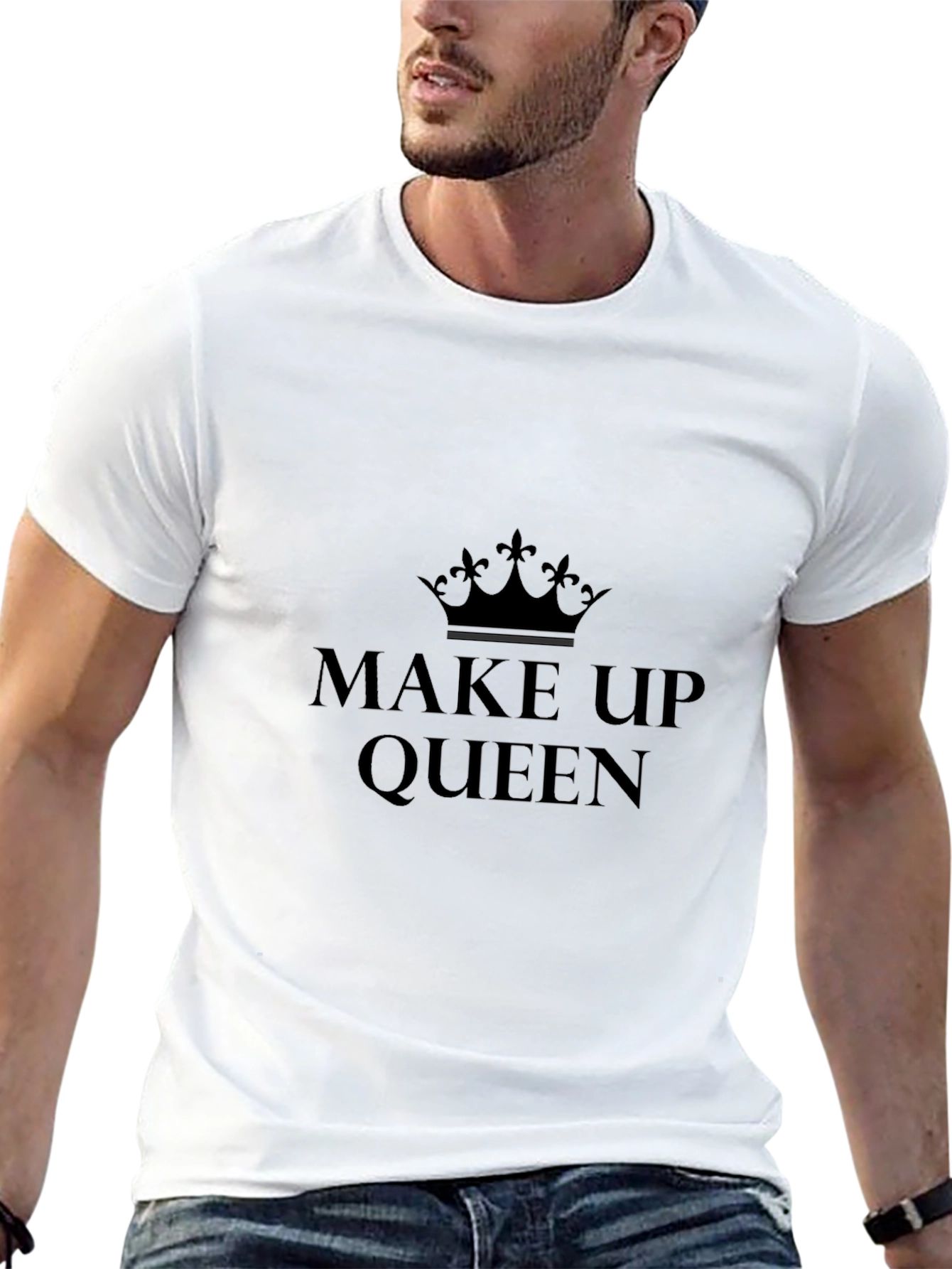 Black Make Up Queen Black T-Shirt view 13