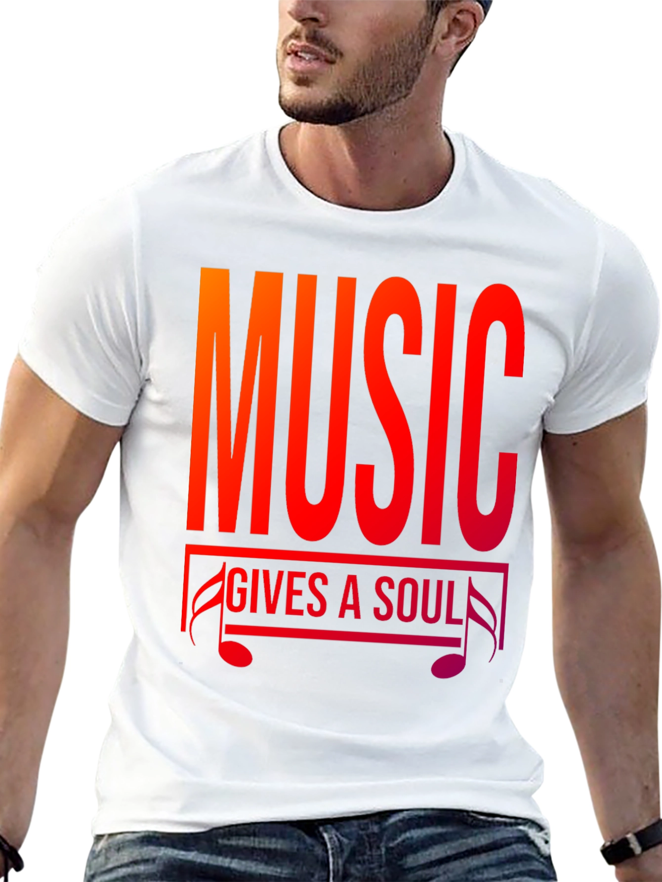 Black Music Gives A Soul T-Shirt view 13