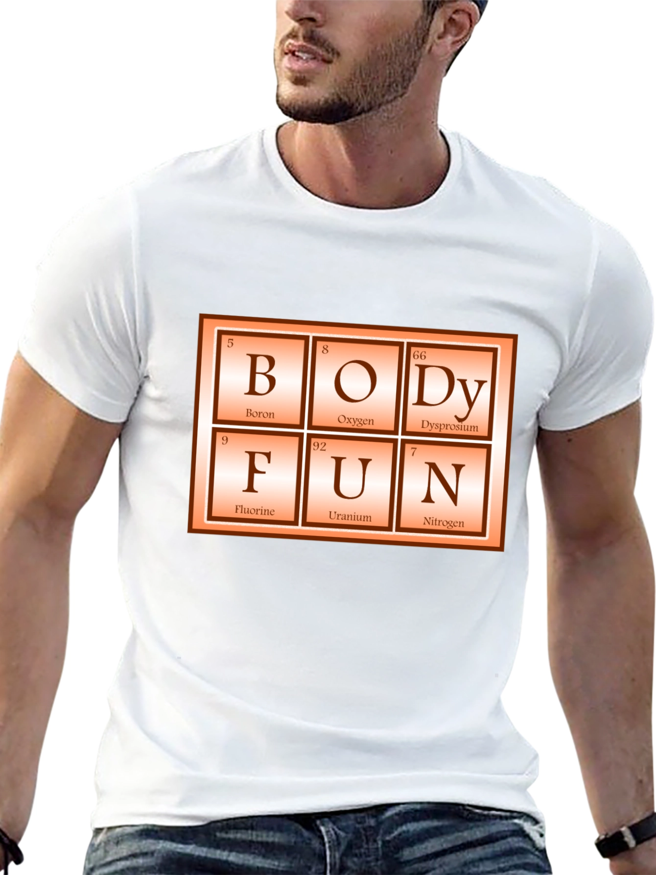 Black Periodic Table "Body Fun" Graphic Tee view 13