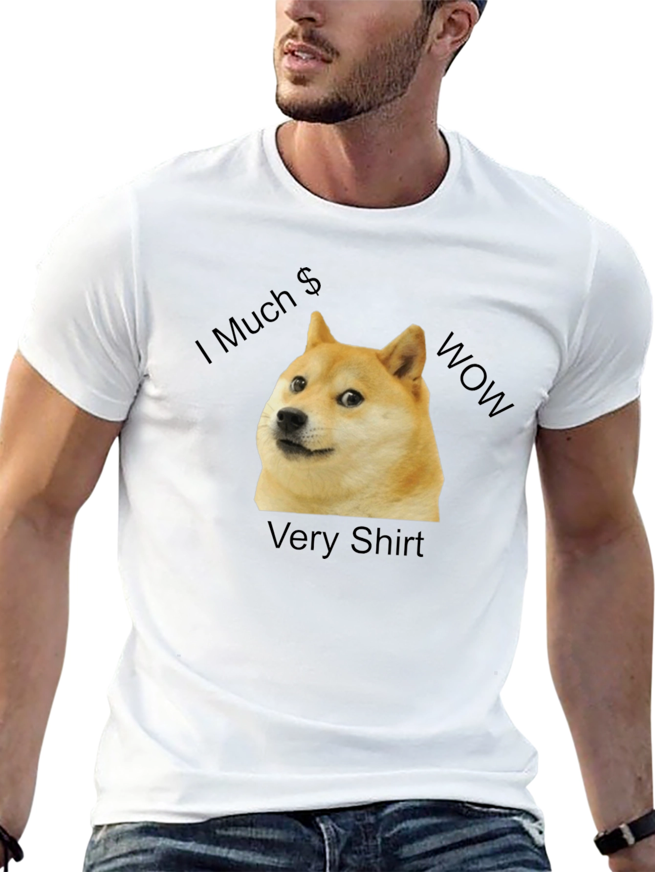 Black Doge Meme T-Shirt - I Much Wow Funny Doge Shirt view 13