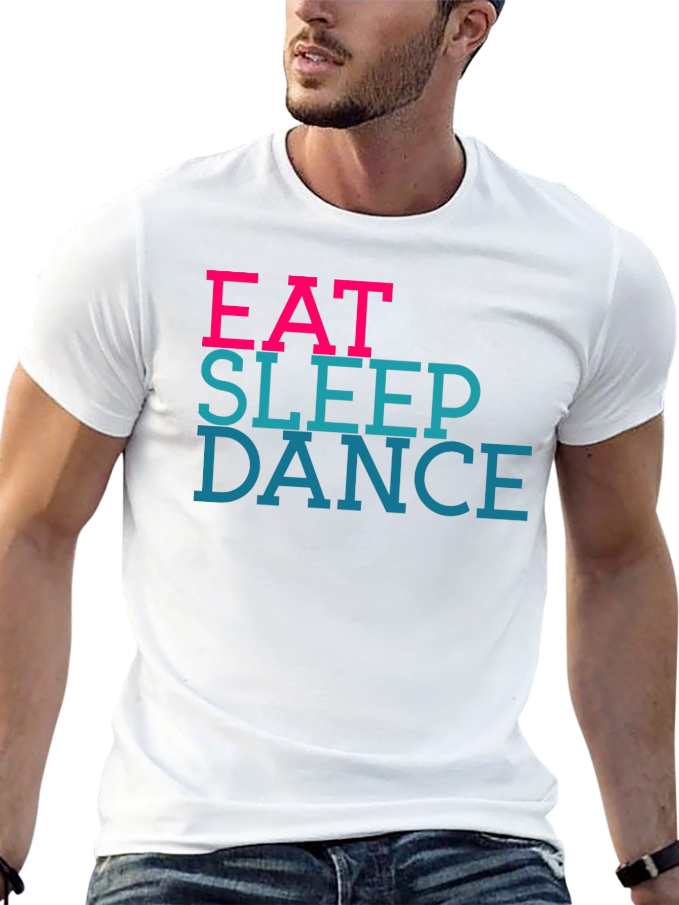 Black Eat Sleep Dance Black Graphic Tee view 13