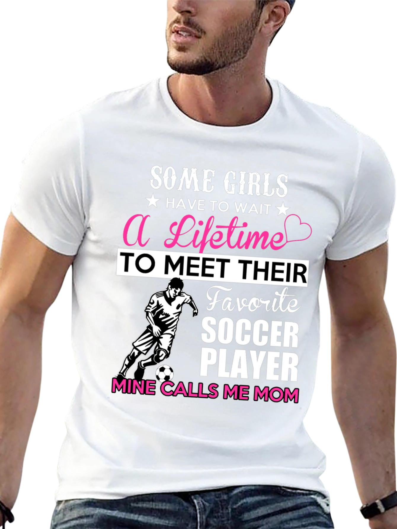 Black Soccer Mom T-Shirt - Favorite Player view 13