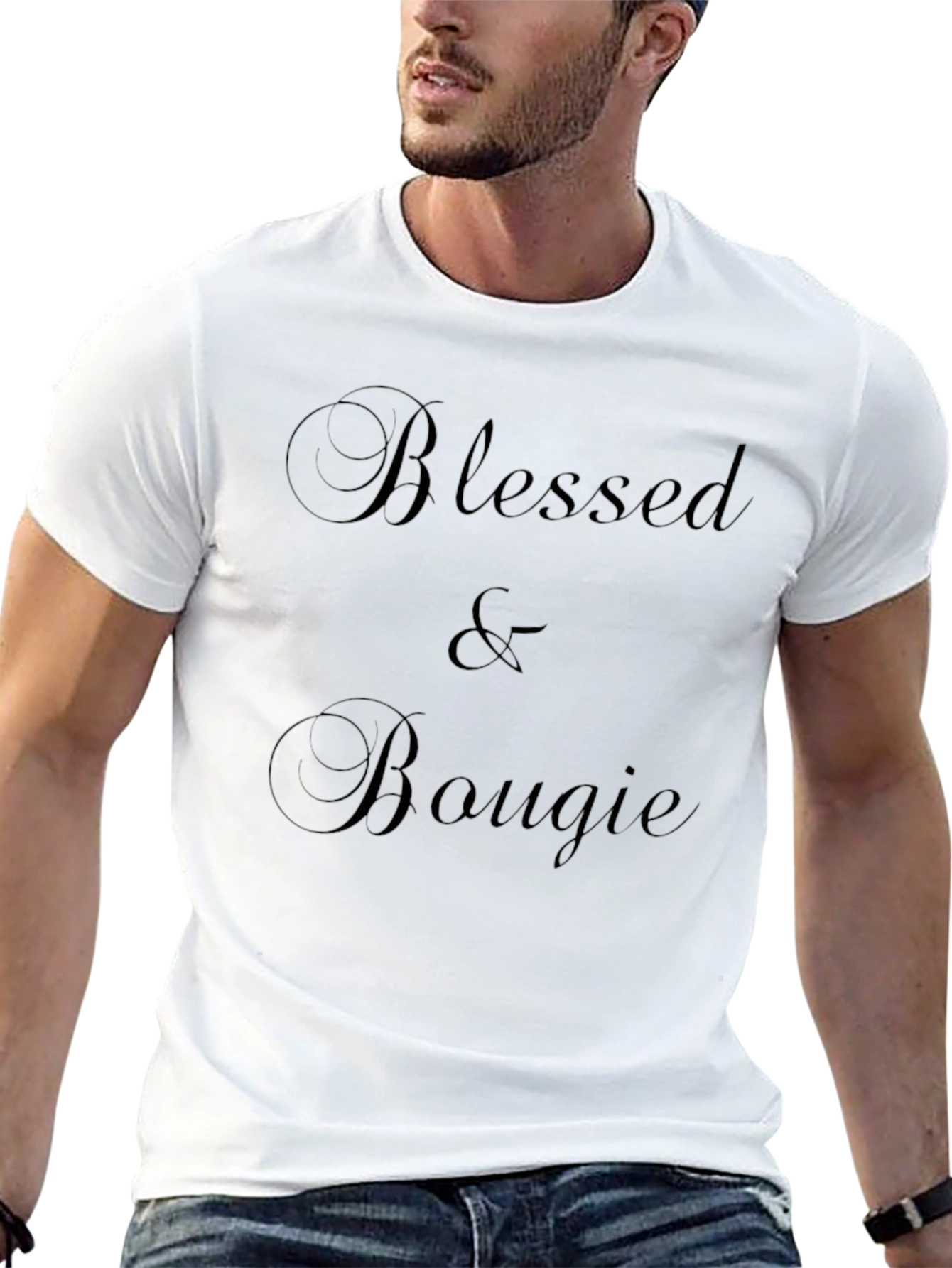 Black Blessed & Bougie Black T-Shirt view 13