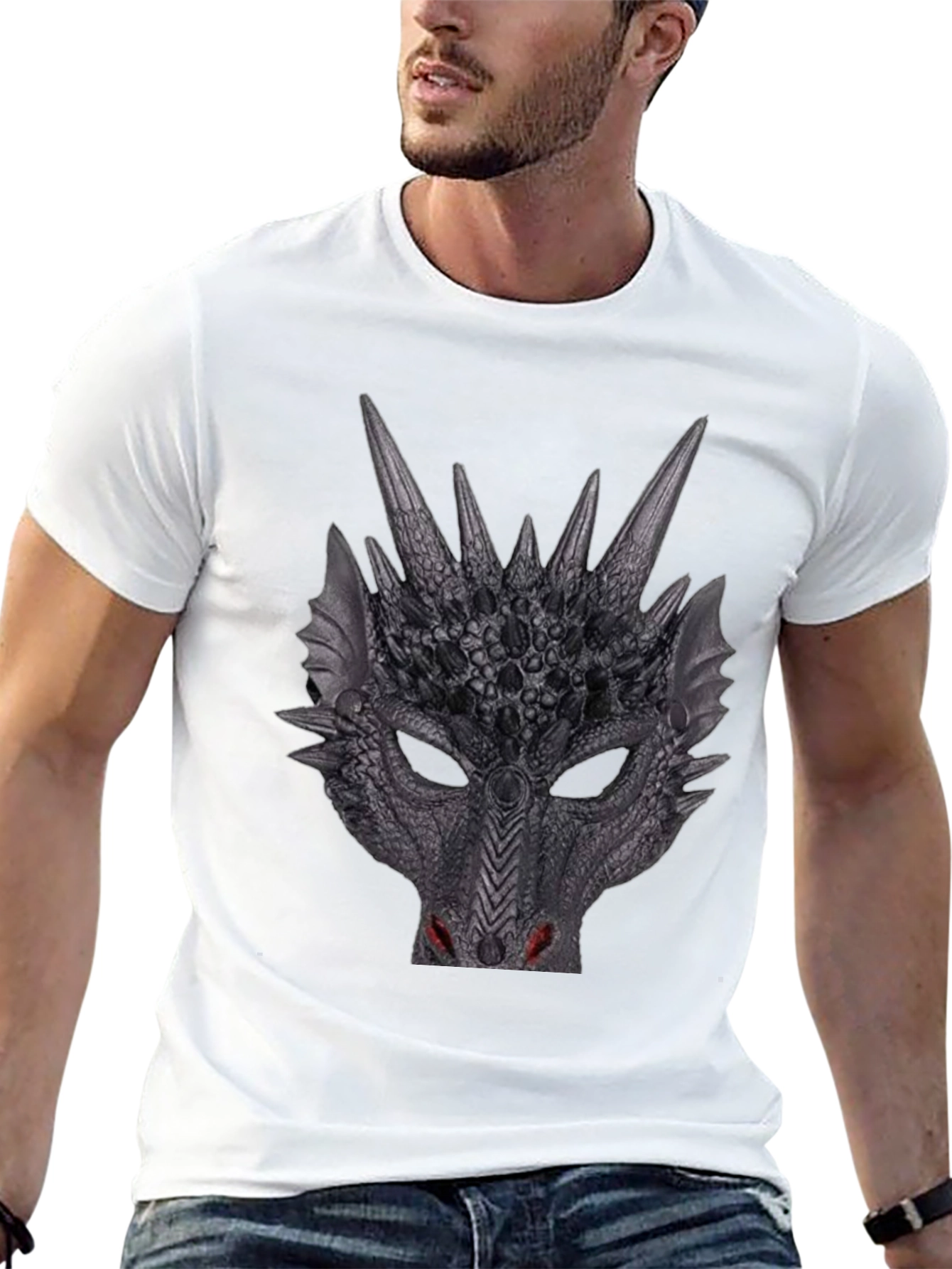 Black Dragon Graphic Black T-Shirt view 13