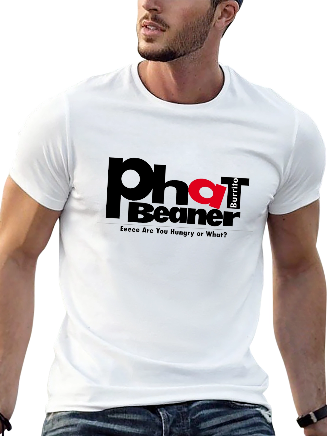 Black Phat Beaner Burrito Graphic T-Shirt view 13