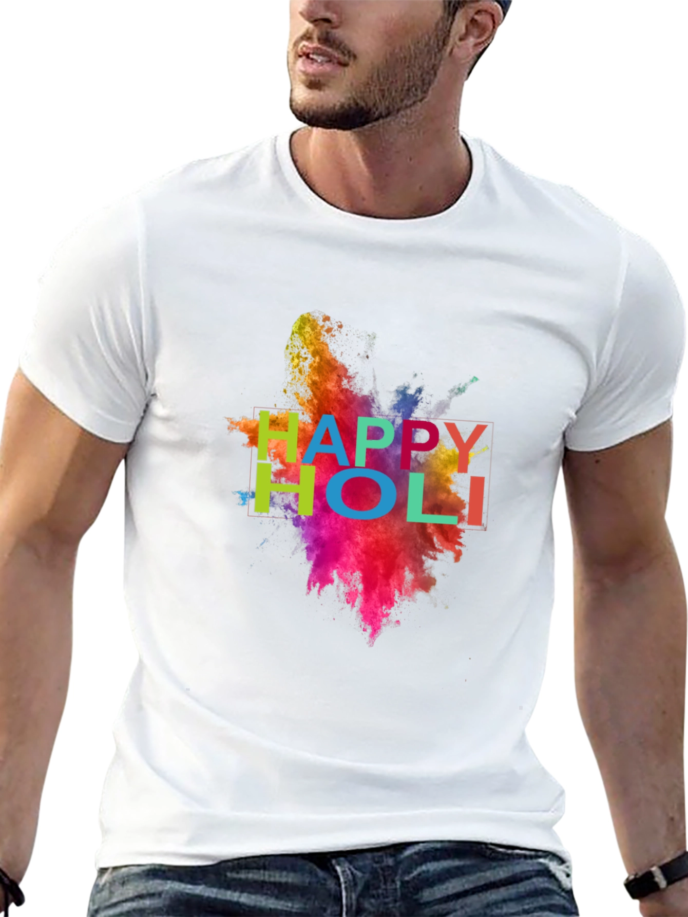 Happy Holi T-Shirt - Colorful Festive Wear - 13