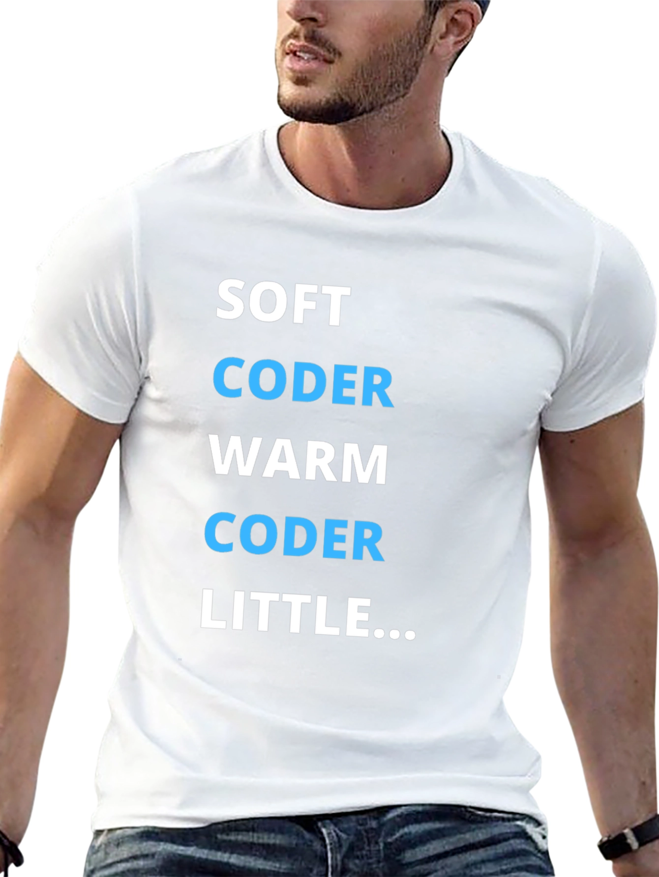 Black Soft Coder Warm Coder Funny Programmer T-Shirt view 13
