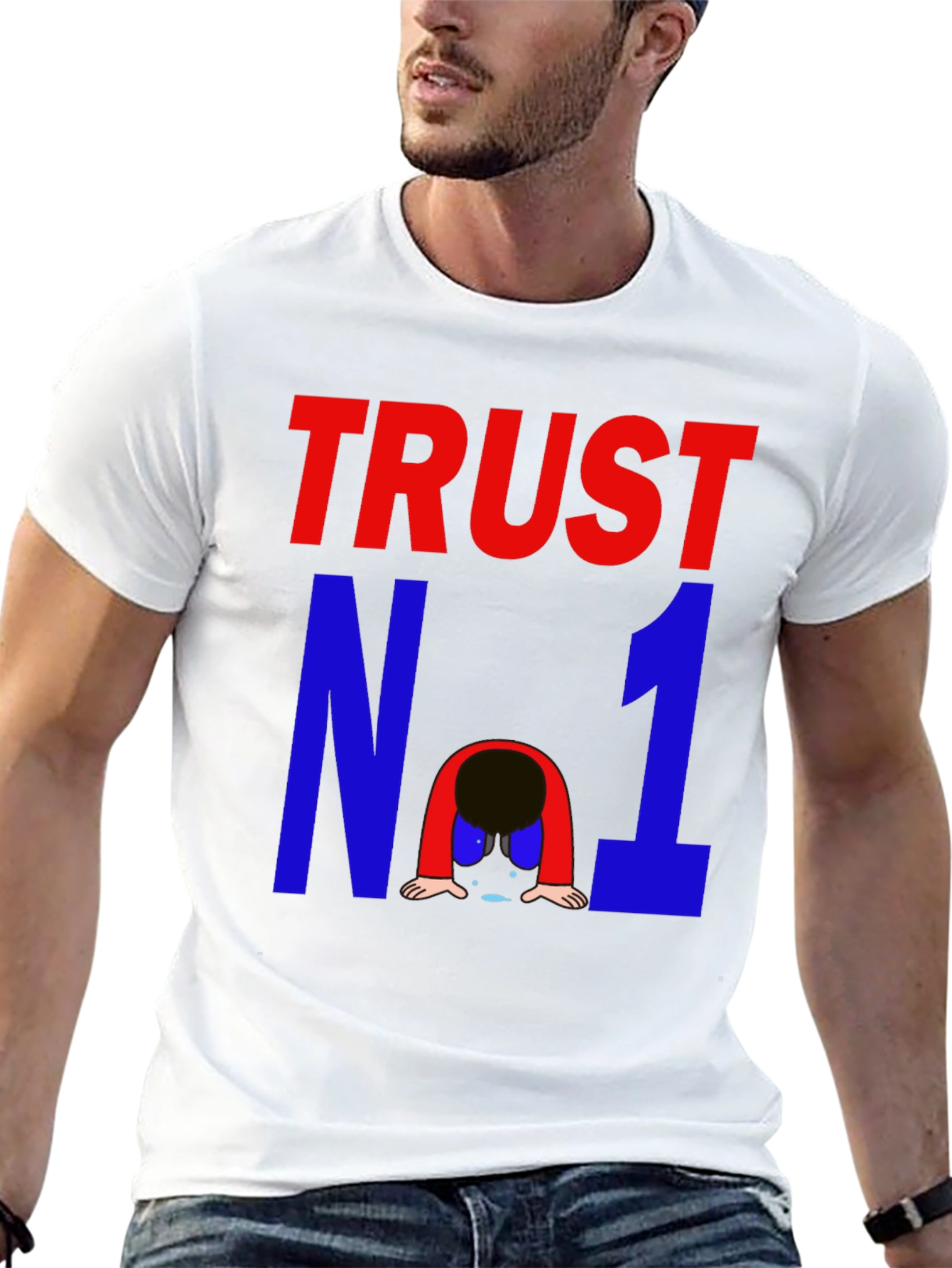 Black Trust No One Graphic Tee - Mens view 13