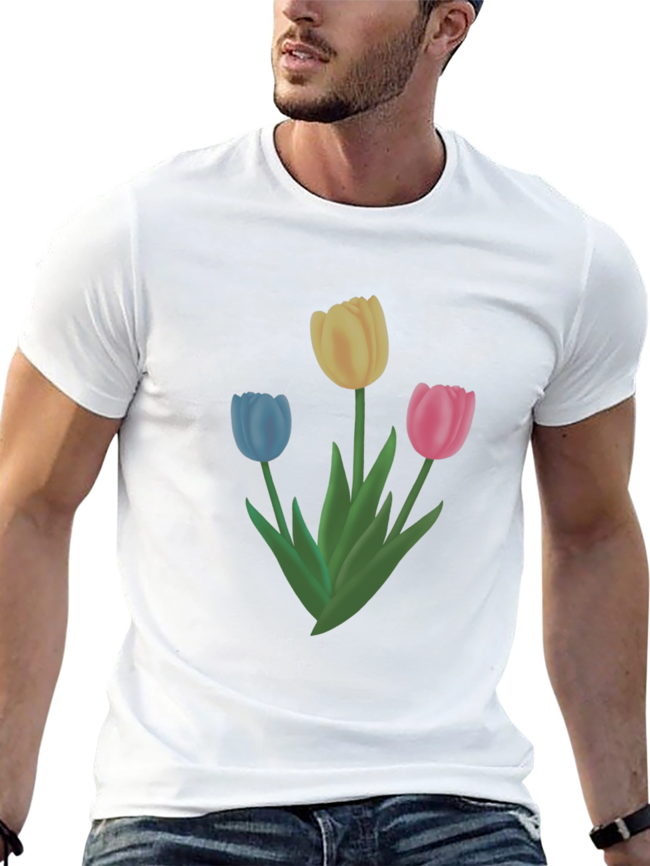 Black Tulip Trio Graphic Tee - Casual Comfort view 13