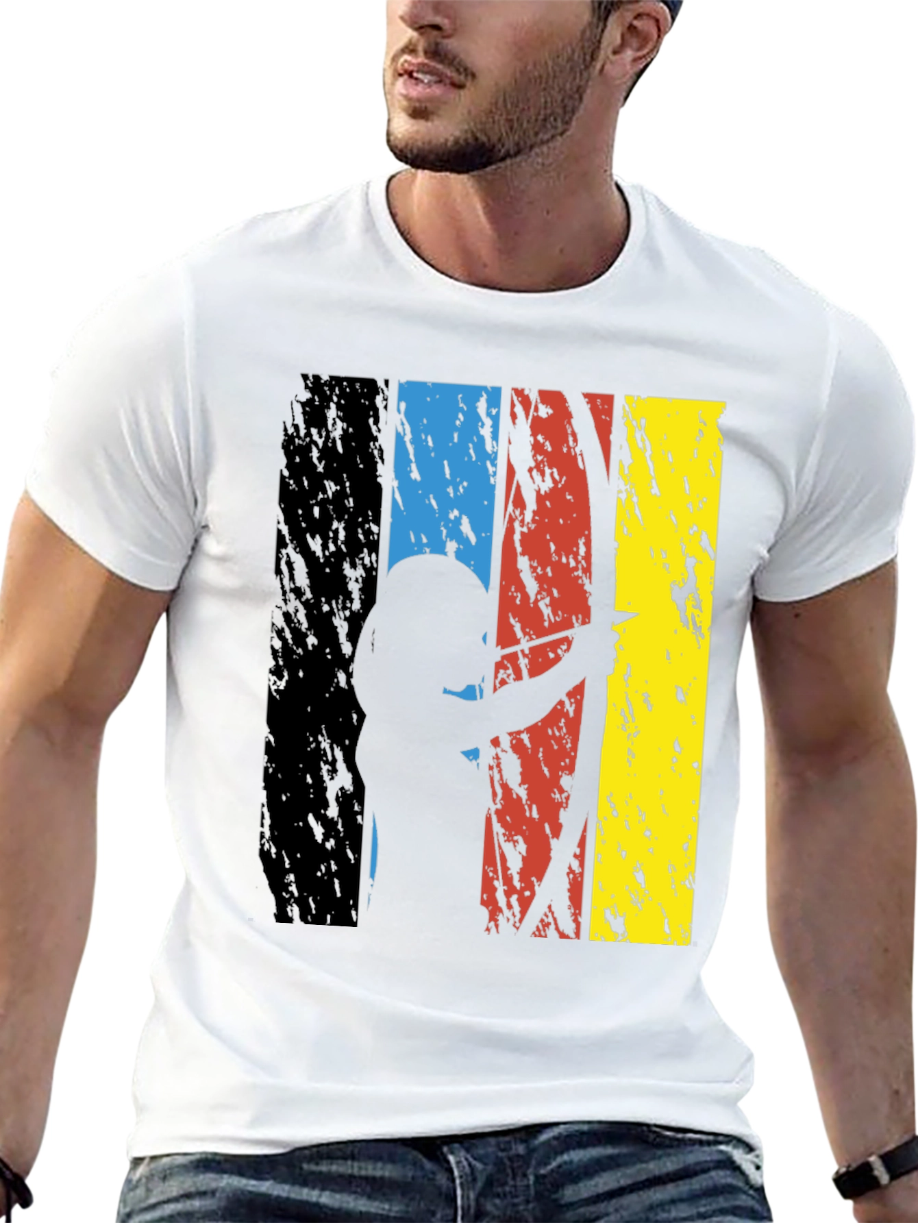 Black Archery Silhouette Graphic Tee - Grunge Style view 13