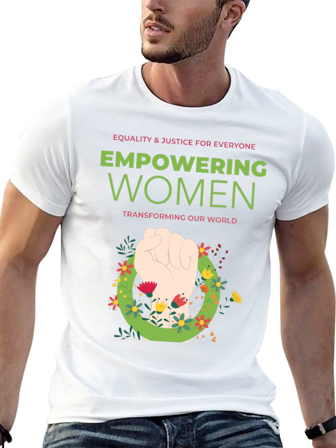 Black Empowering Women T-Shirt - Equality and Justice Tee view 13