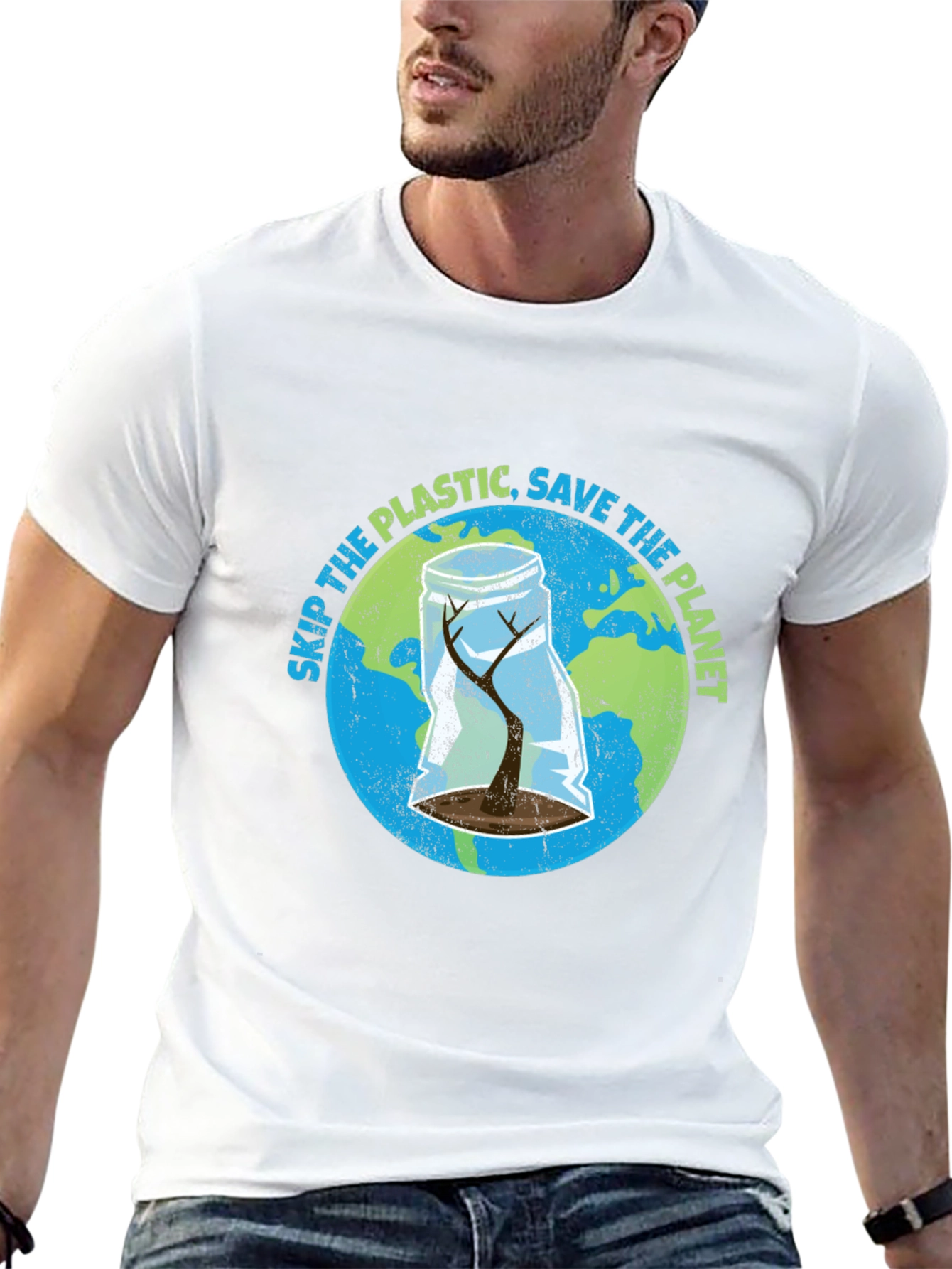 Black Save The Planet Graphic T-Shirt view 13