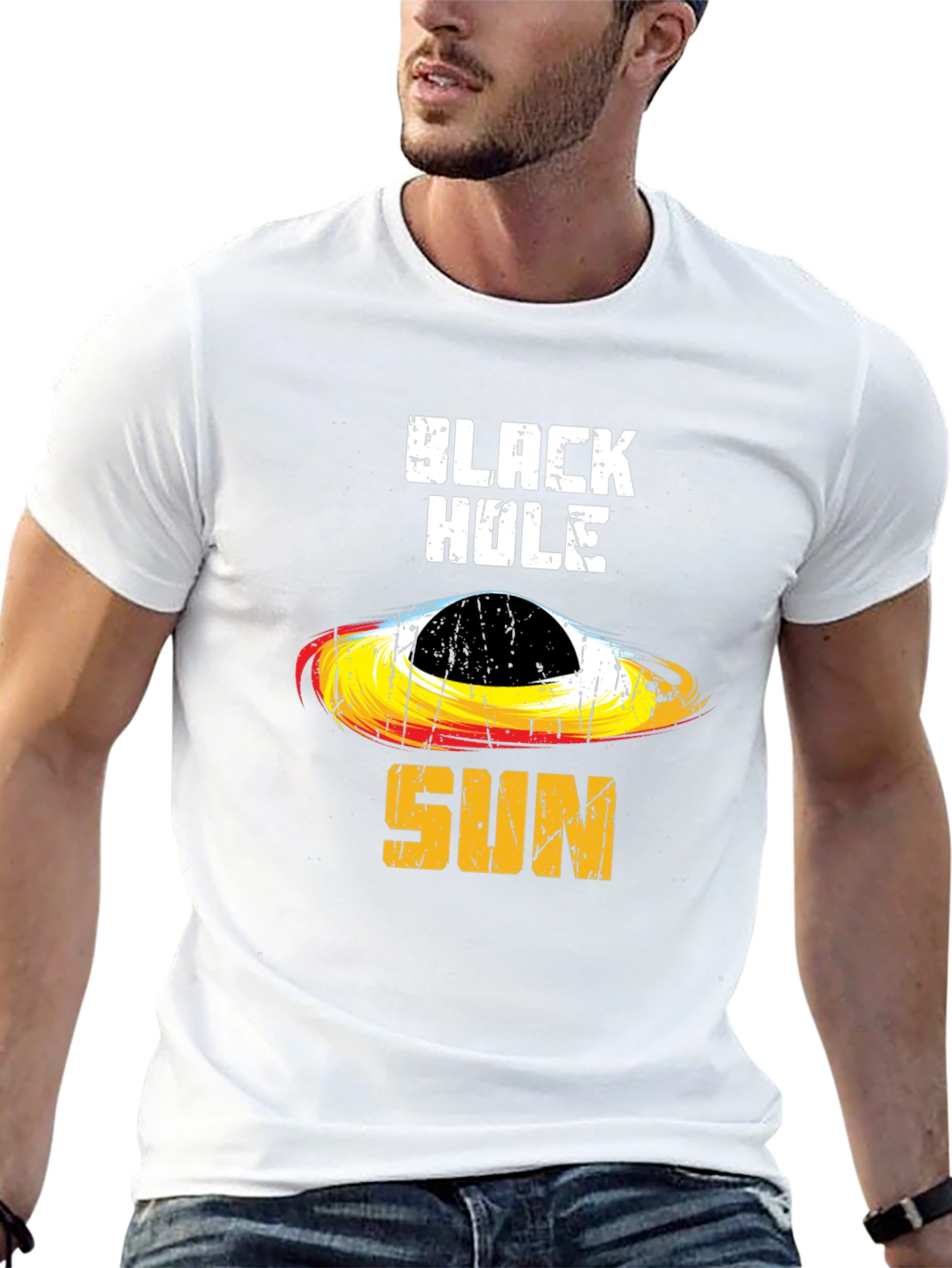 Black Black Hole Sun Graphic Tee view 13