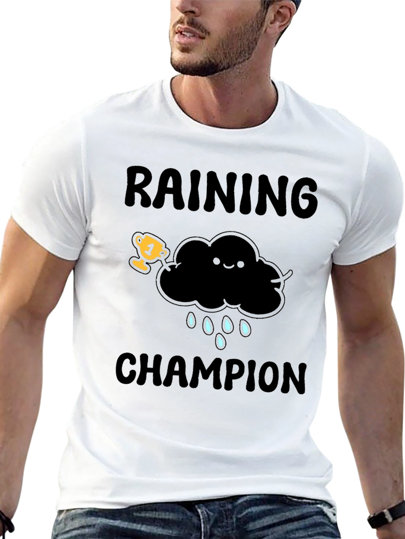 Black Raining Champion Graphic T-Shirt view 13