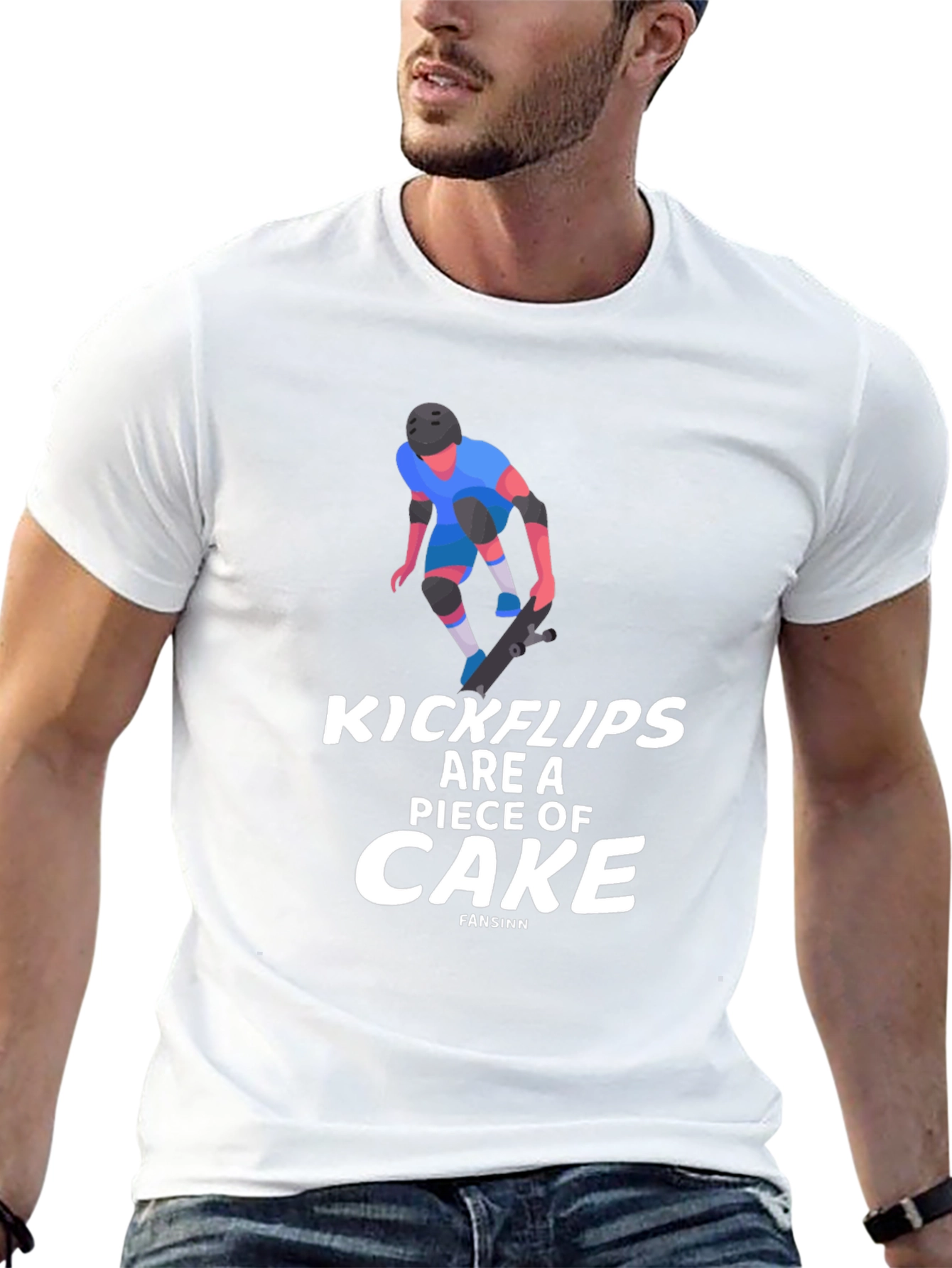 Black Kickflips Cake Graphic Tee - Skater Style view 13