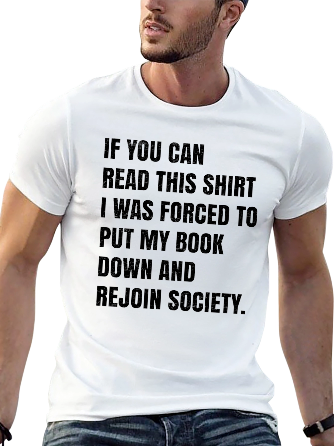 Black Funny Book Lover T-Shirt: If You Can Read This view 13